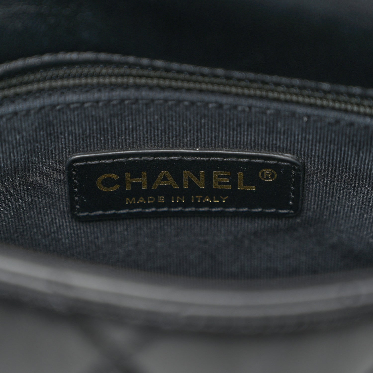 Lambskin Quilted Small Lacquered Chain Flap Black