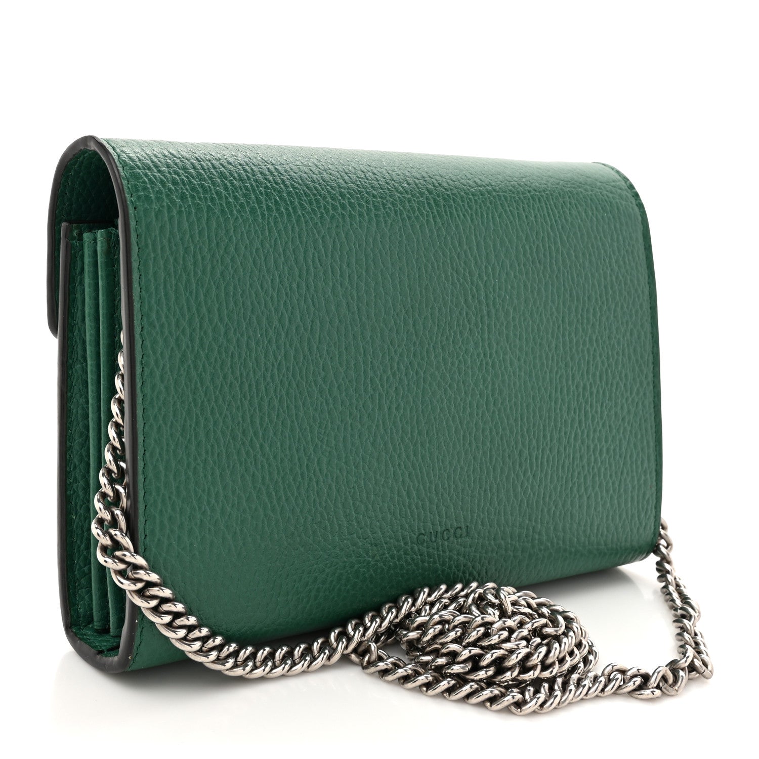 Calfskin Mini Dionysus Chain Wallet Emerald