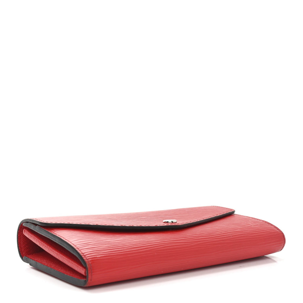 Epi Sarah Wallet NM Coquelicot