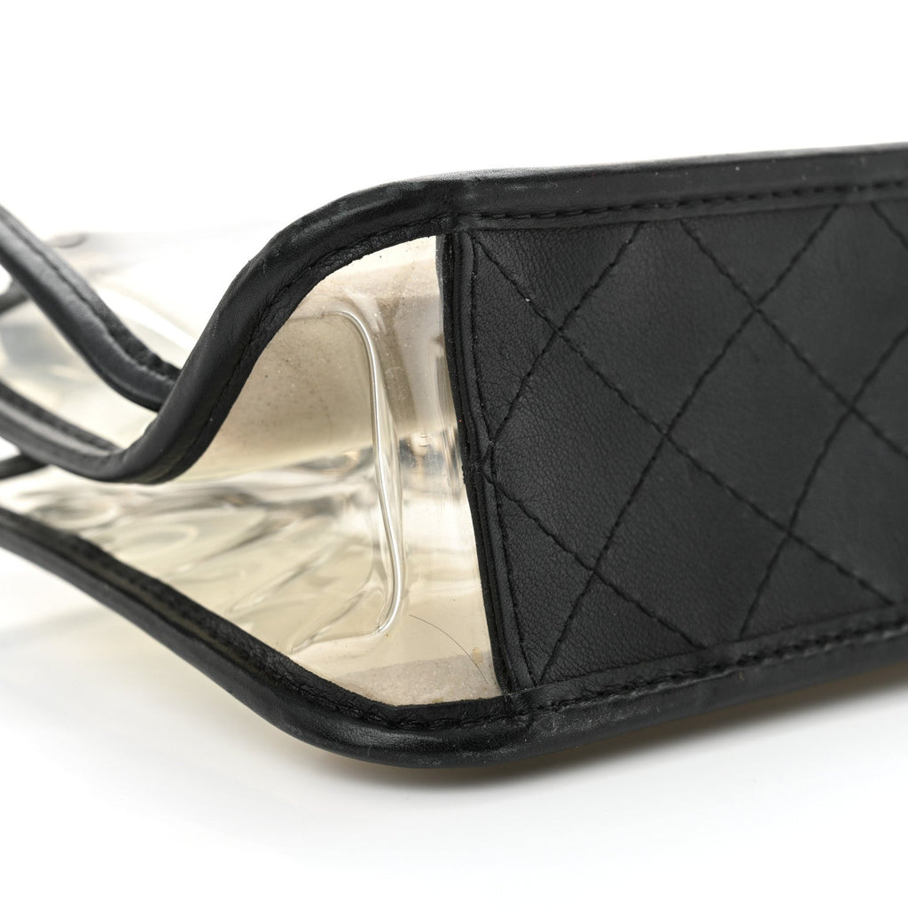 Lambskin PVC Medium Sand By The Sea Flap Black