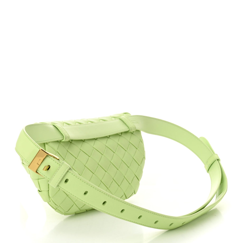 Nappa Intrecciato Belt Bag Fennel