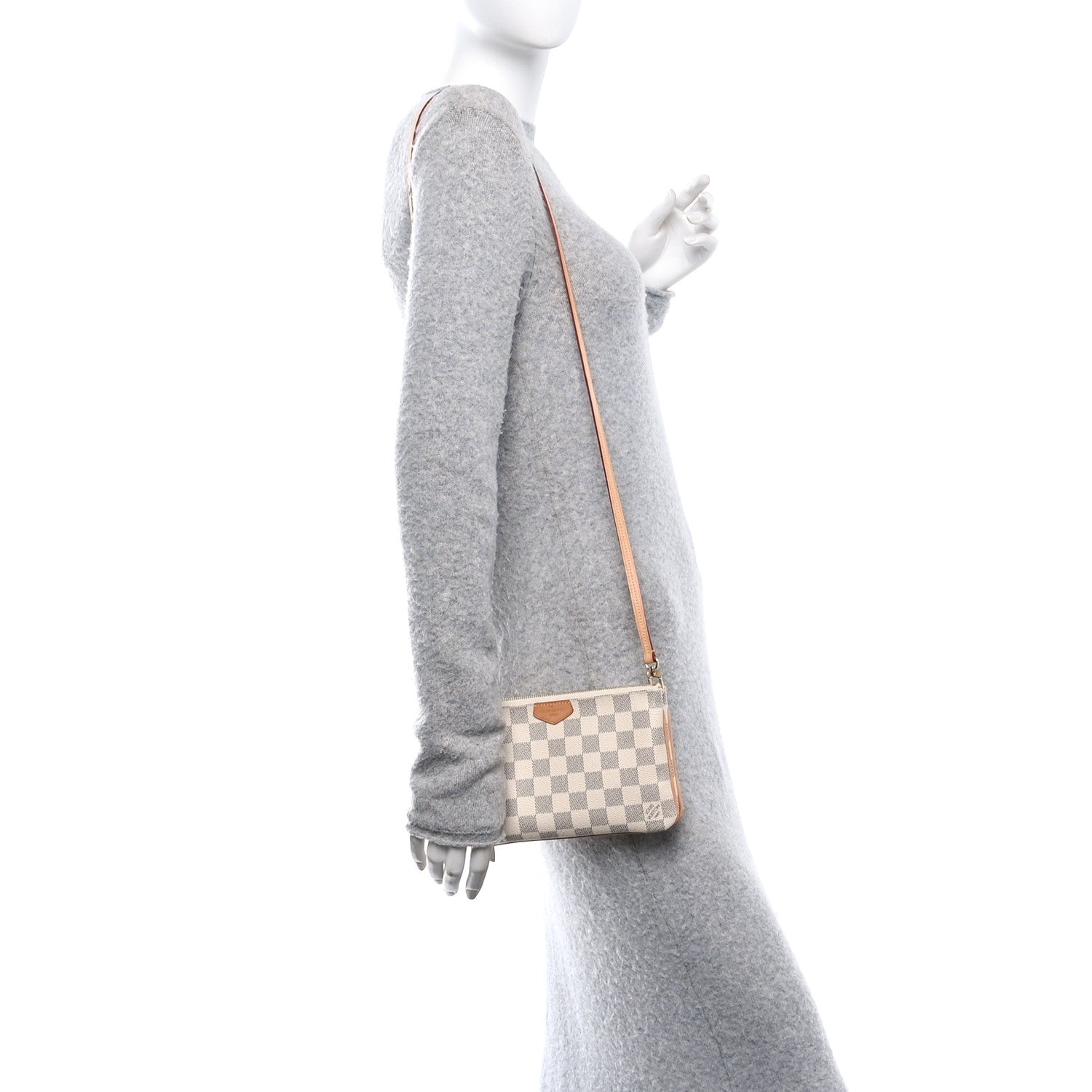 Damier Azur Double Zip Pochette