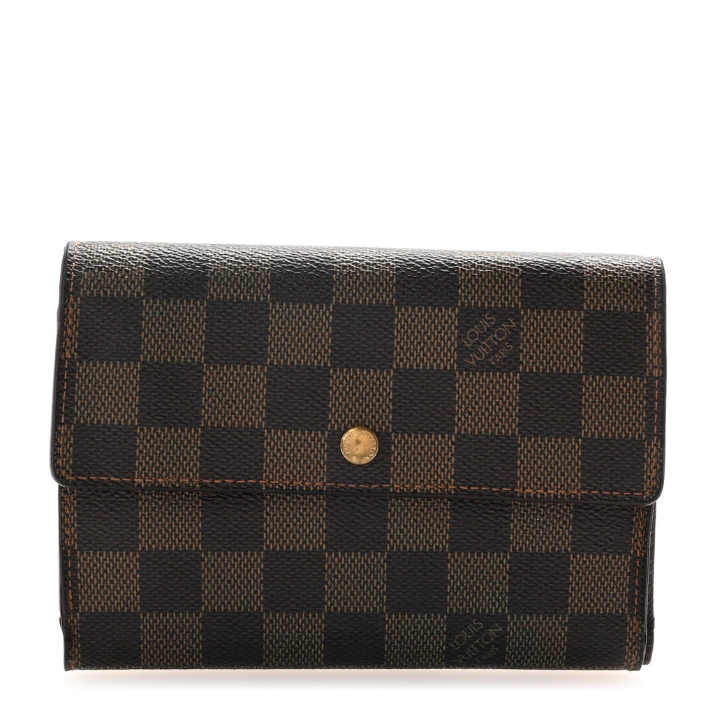 Damier Ebene Porte Tresor Etui Papiers Wallet