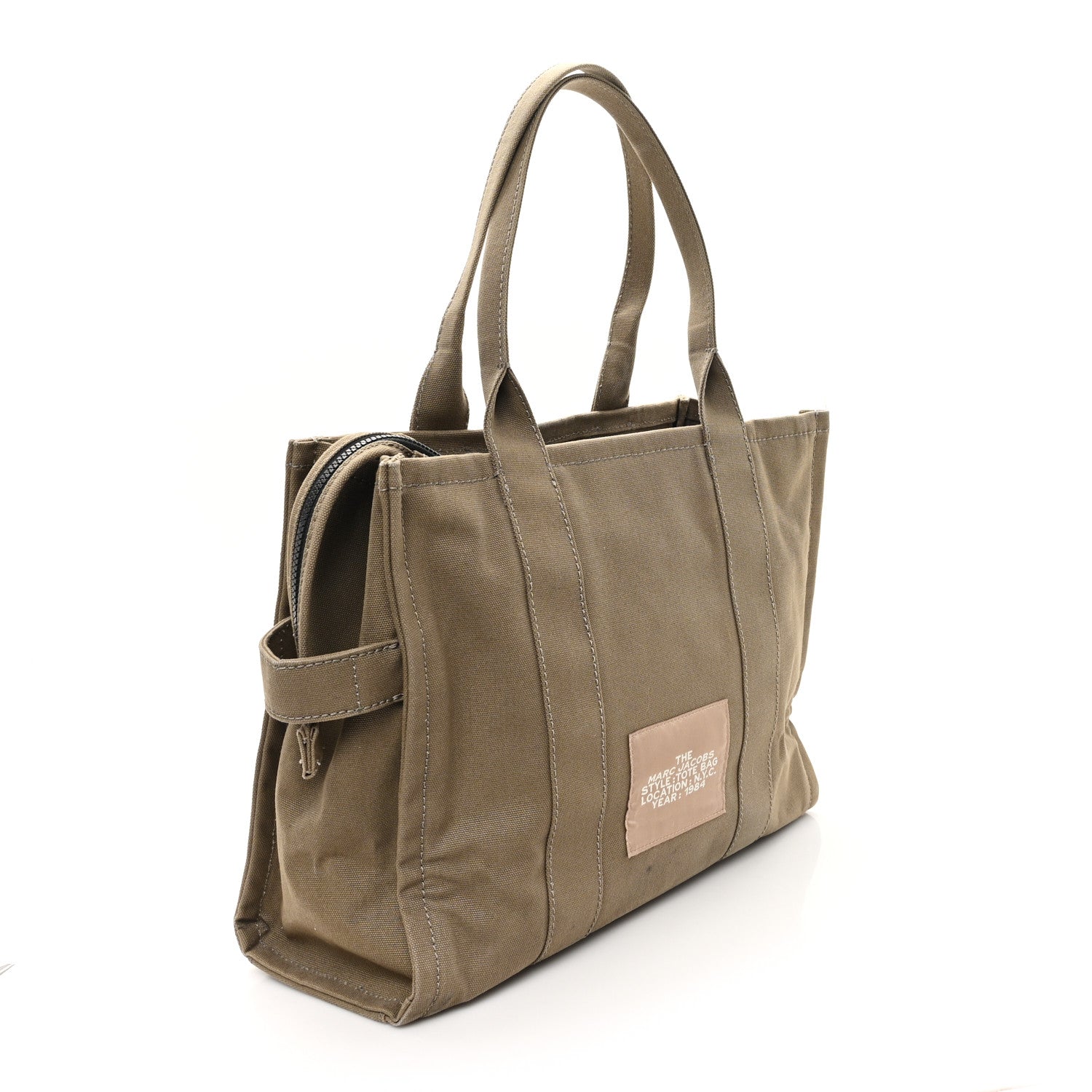 Cotton Canvas Large The Tote Bag Slate Green