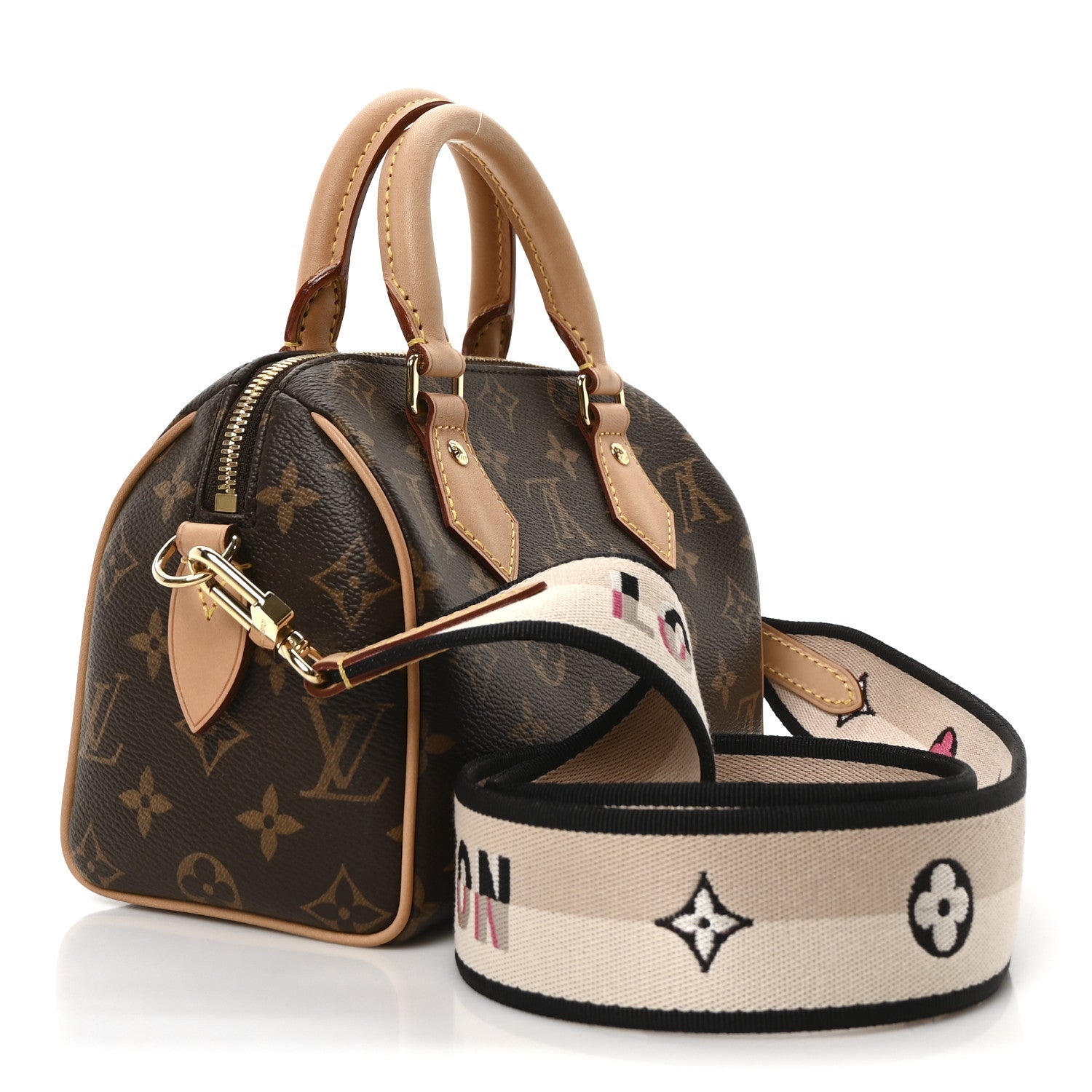 Monogram Speedy Bandouliere 20 Black