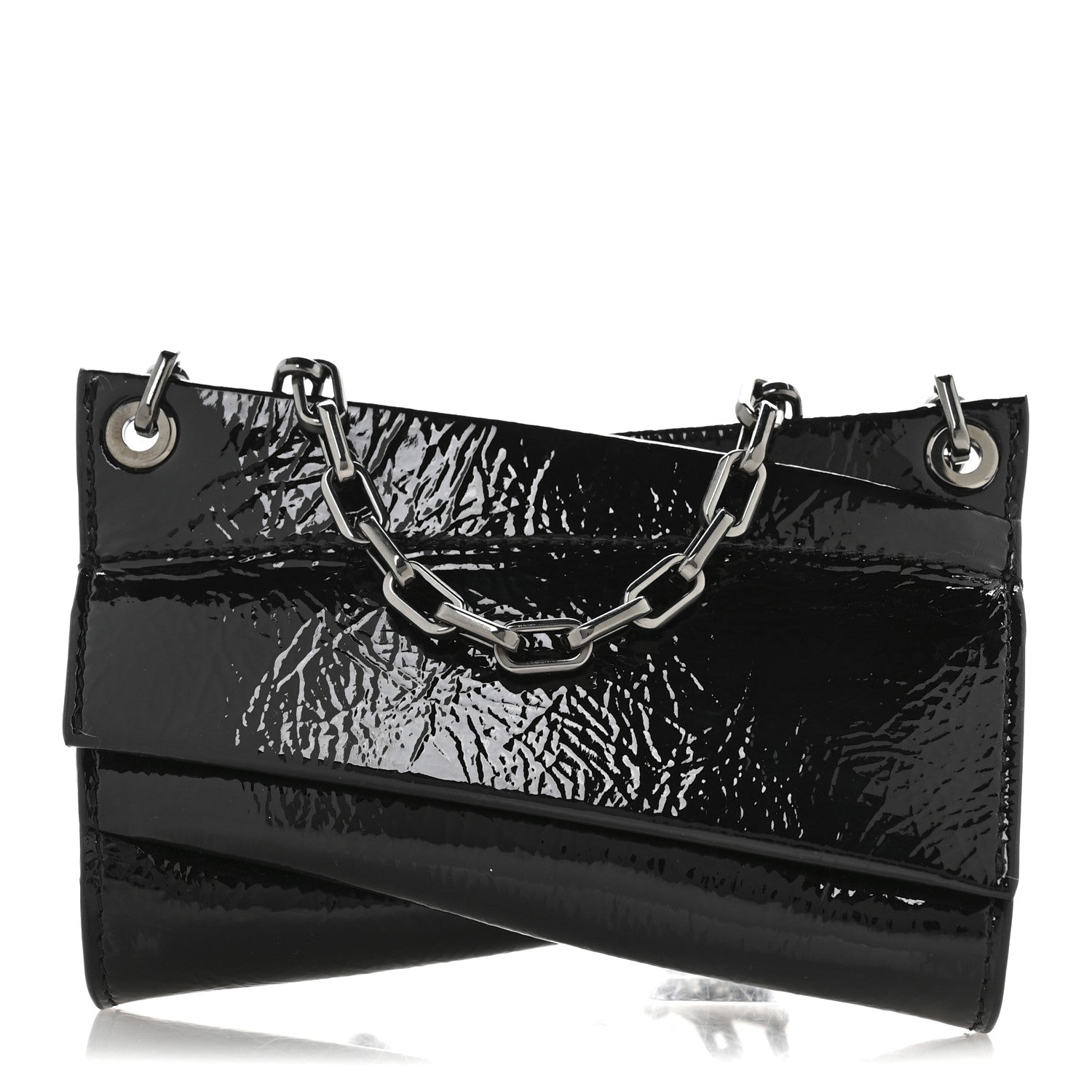 Patent Vog Small Loubitwist Clutch Black