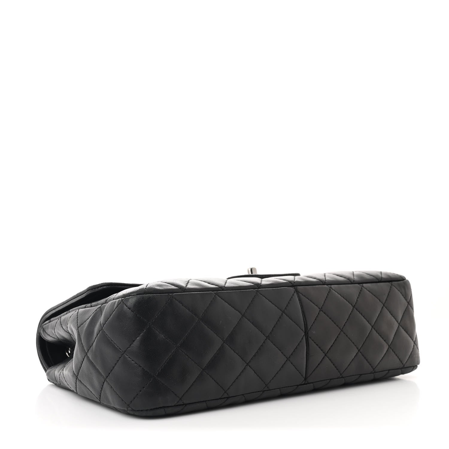 Lambskin Quilted Elementary Chic Flap Black