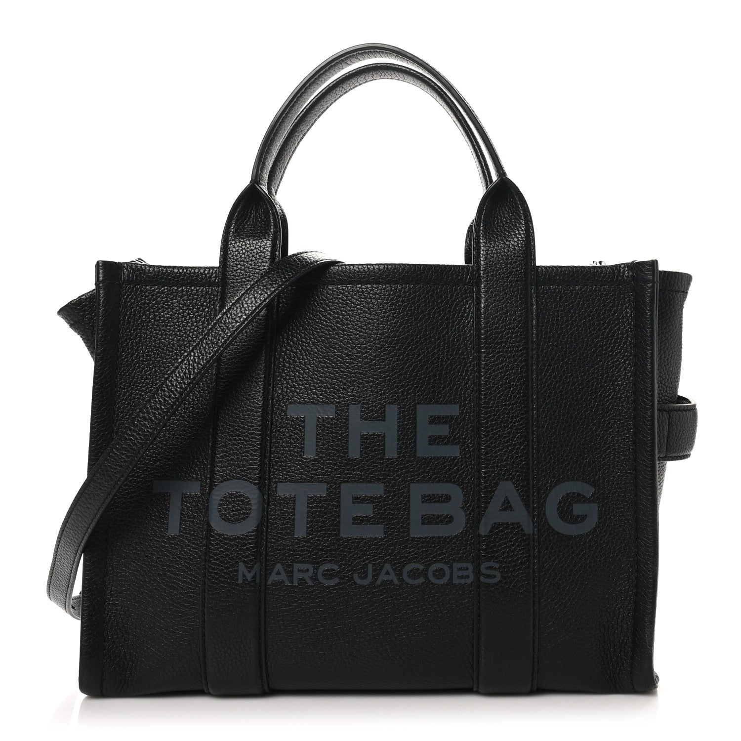 Grained Calfskin Medium The Tote Bag Black