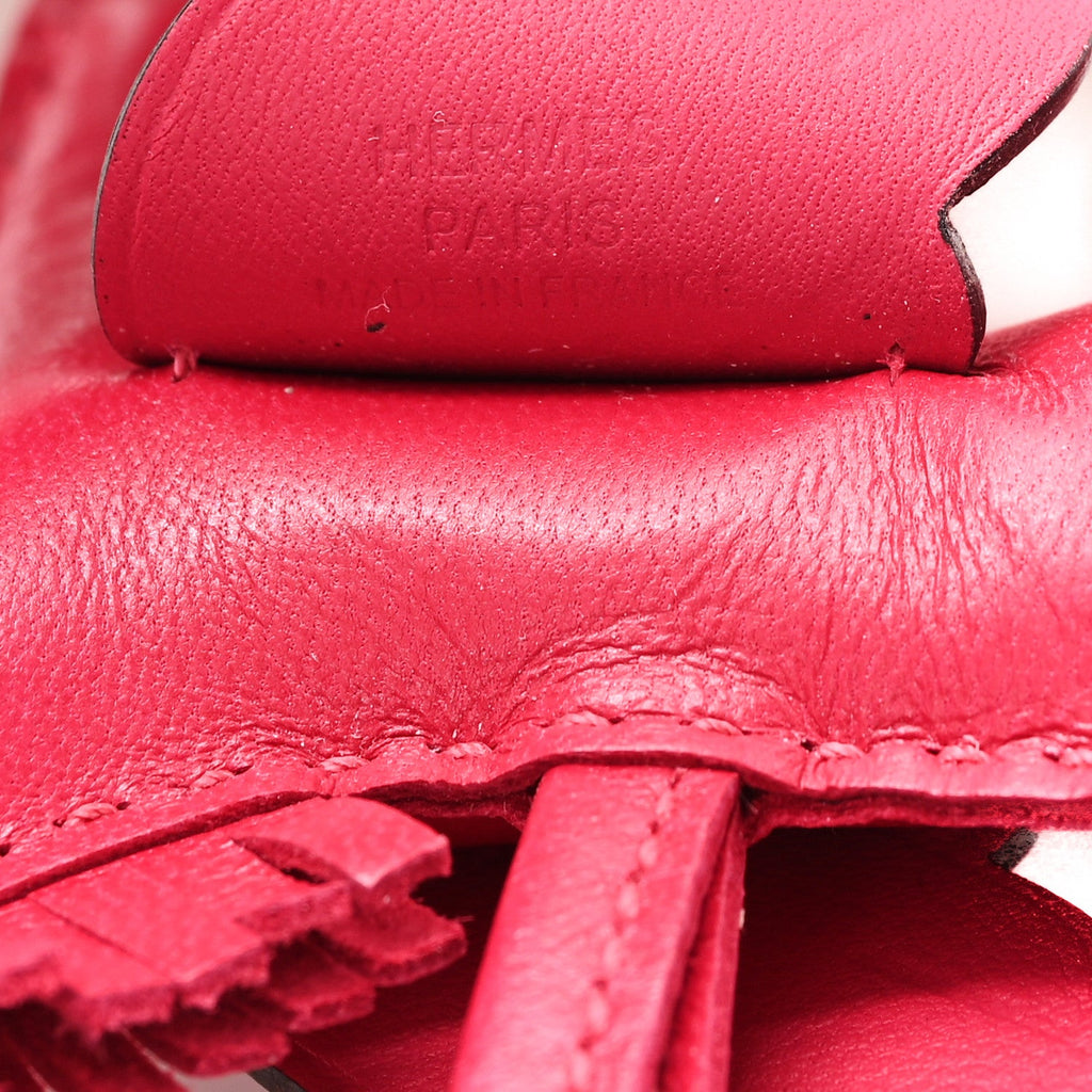 Milo Lambskin Grigri Rodeo Pegase Horse Bag Charm PM Framboise