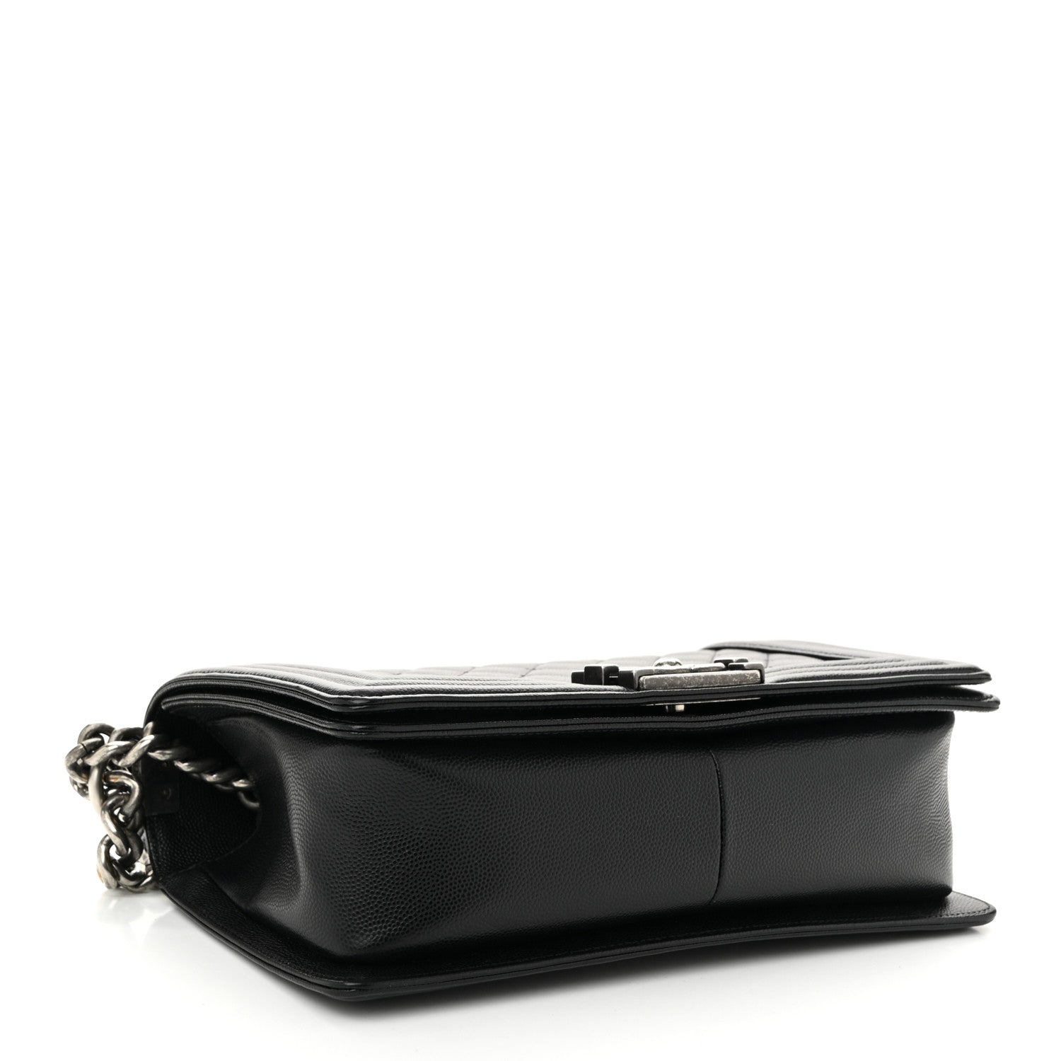 Caviar Quilted Medium Boy Flap Black