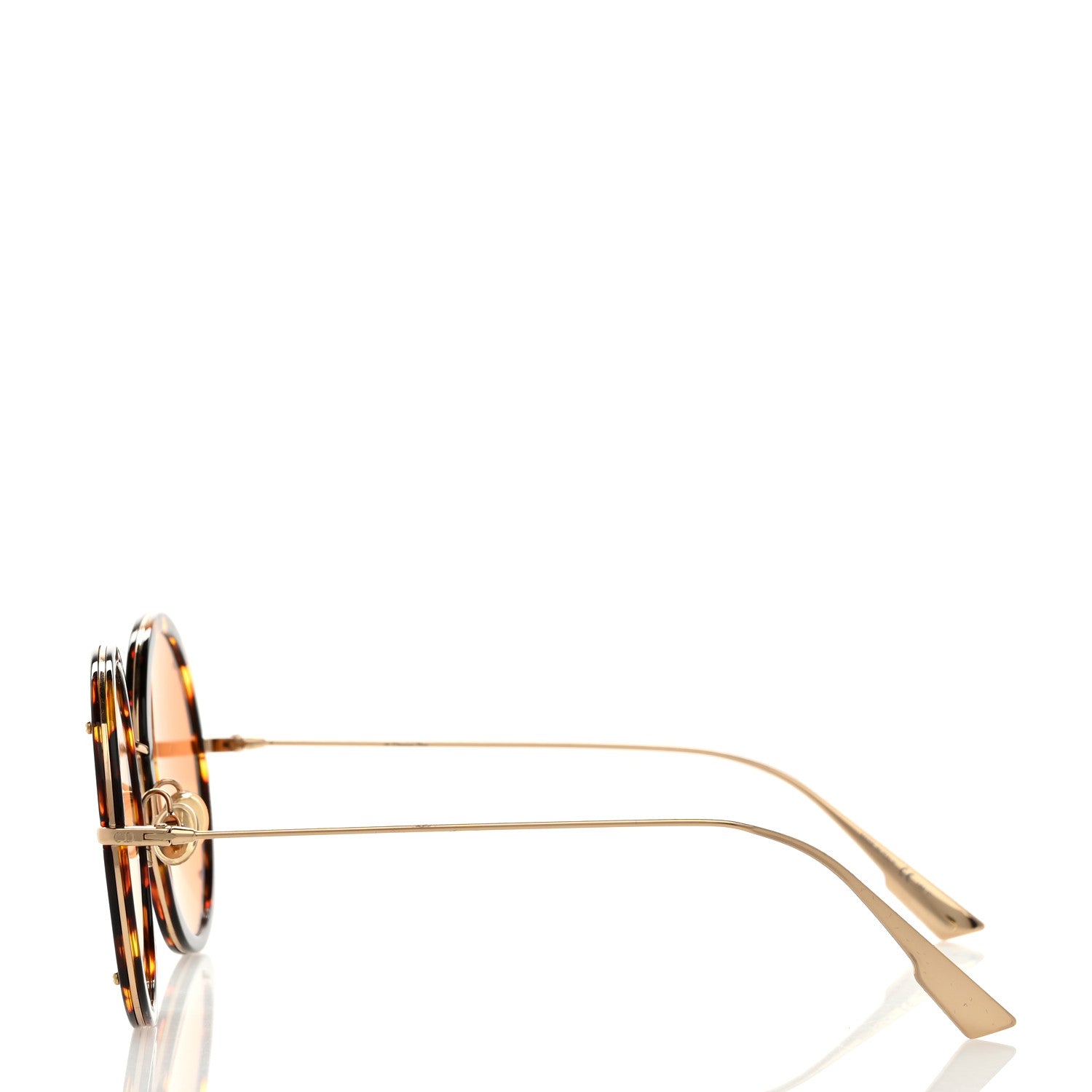 Hypnotic 1 Round Sunglasses Havana Orange