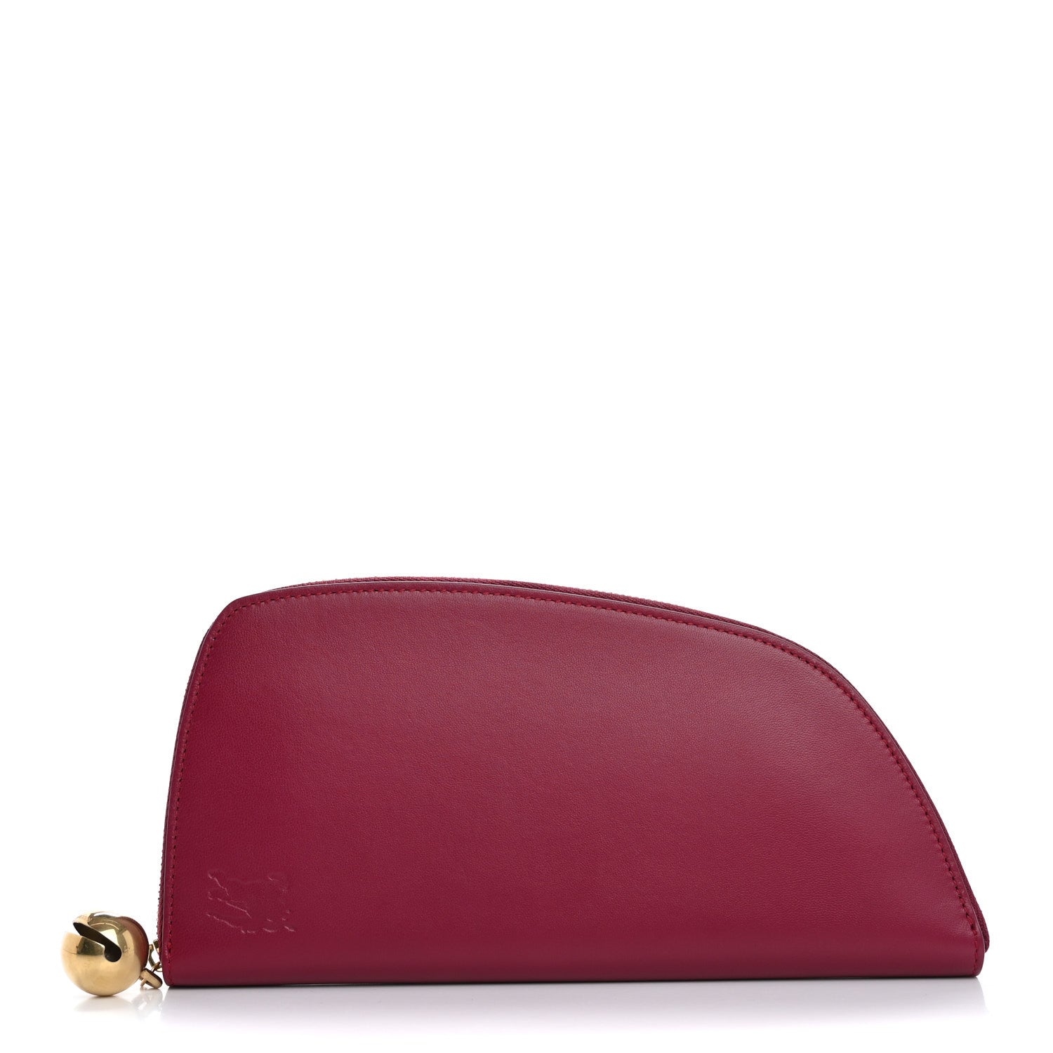 Calfskin Shield Zip Pouch Wallet Ripple