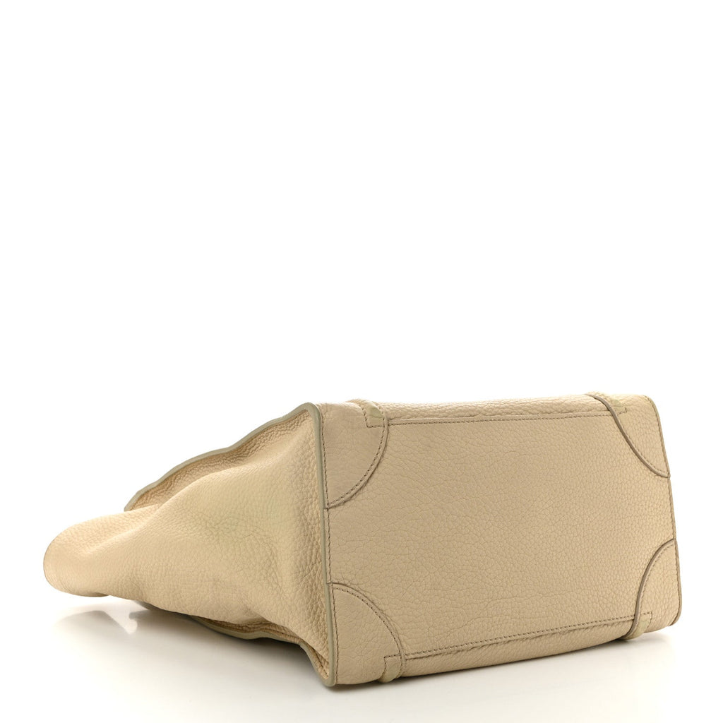 Drummed Calfskin Mini Luggage Dune