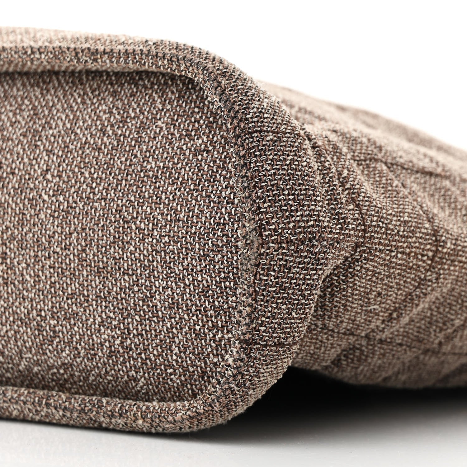 Tweed Quilted Chocolate Bar Tote Beige