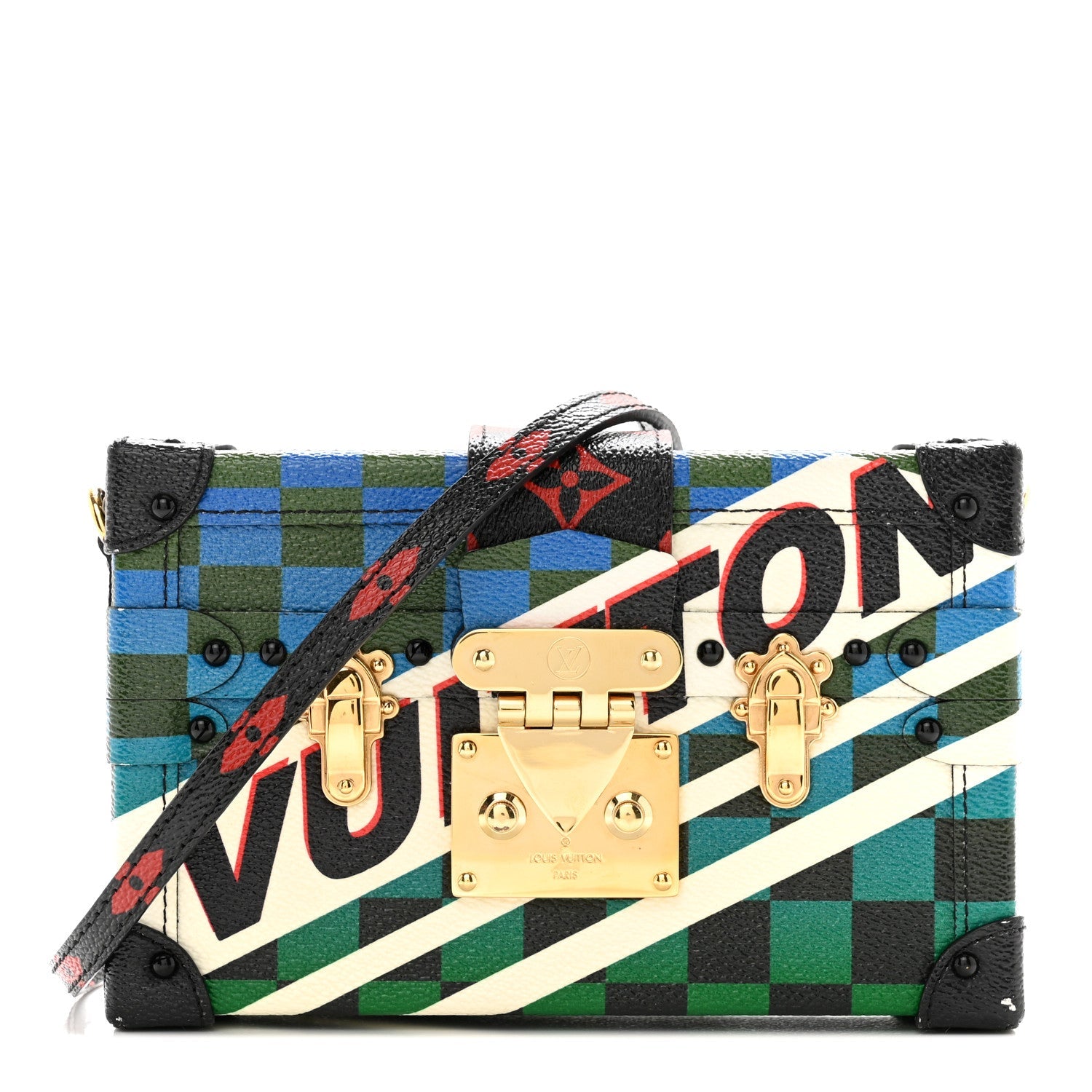 Damier Race Petite Malle Blue Vert