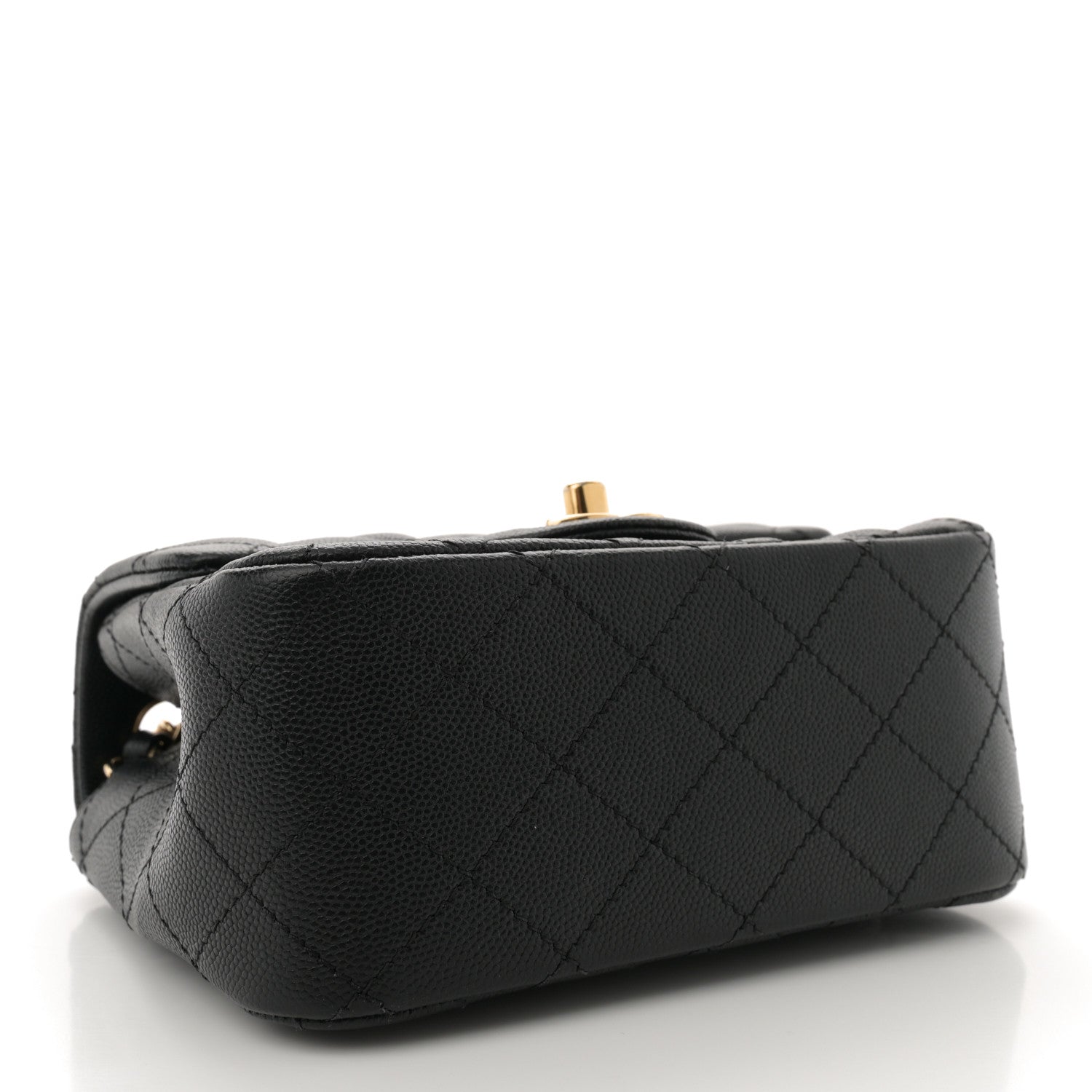 Caviar Quilted Mini Square Flap Black