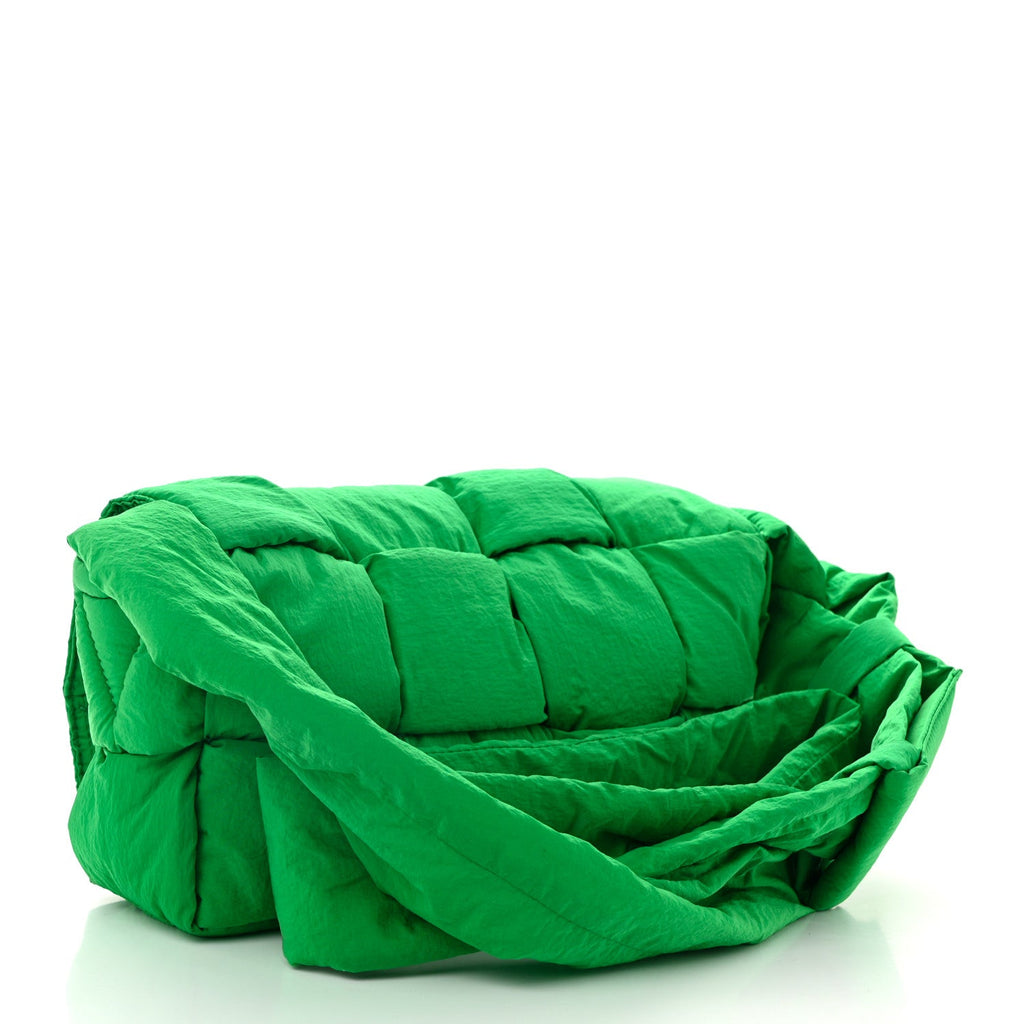 Nylon Intrecciato Padded Tech Cassette Bag Parakeet