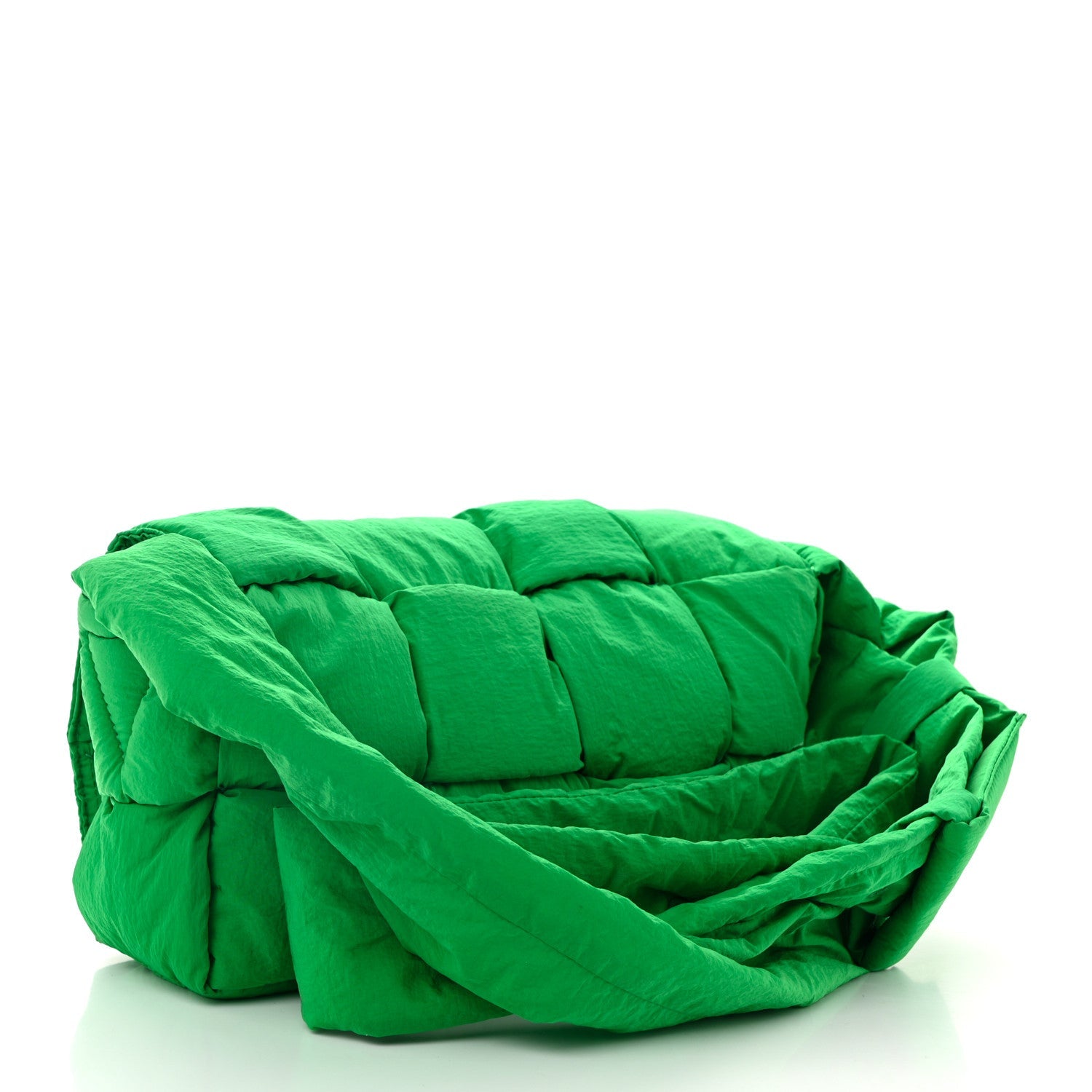 Nylon Intrecciato Padded Tech Cassette Bag Parakeet