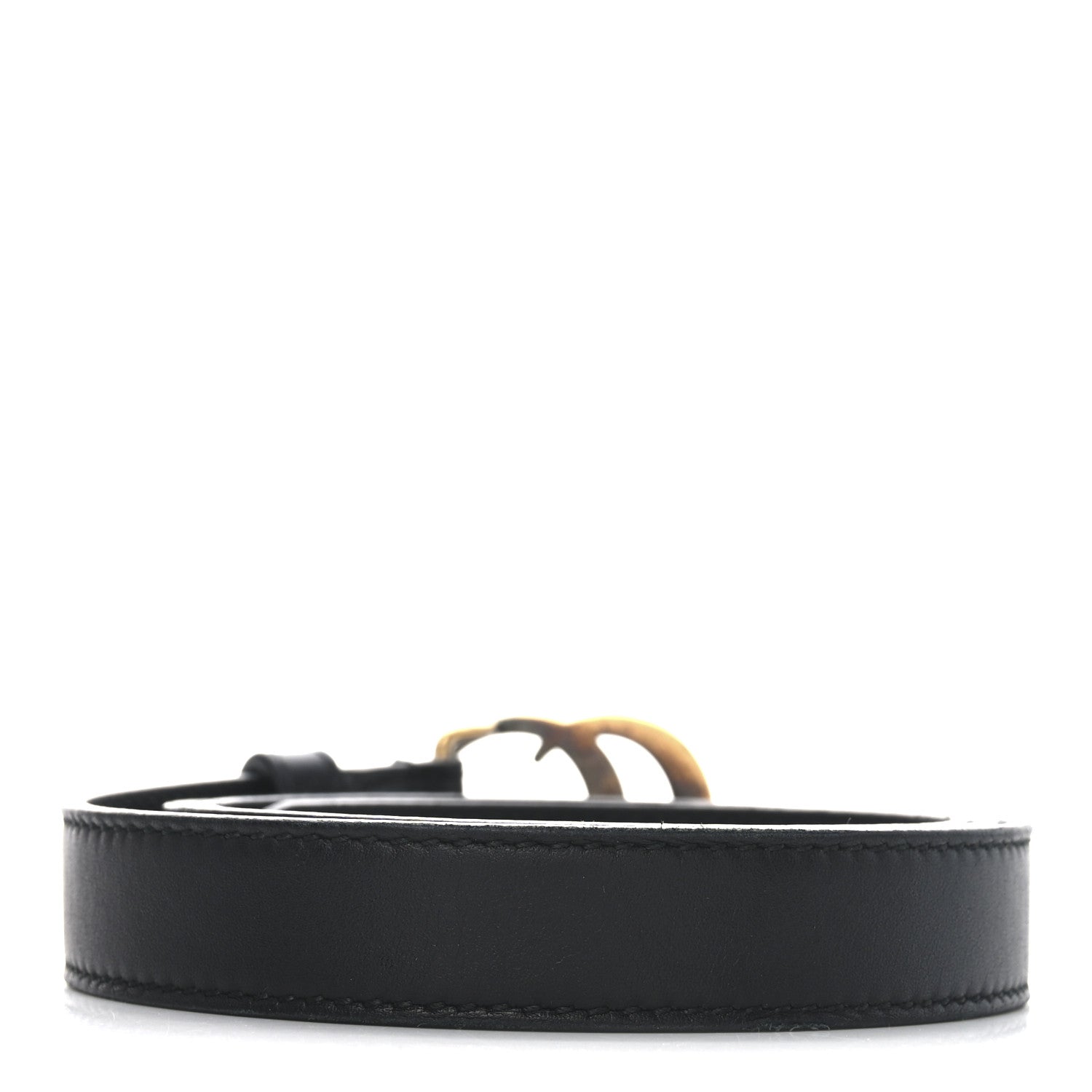 Calfskin Double G 20mm Belt 80 32 Black