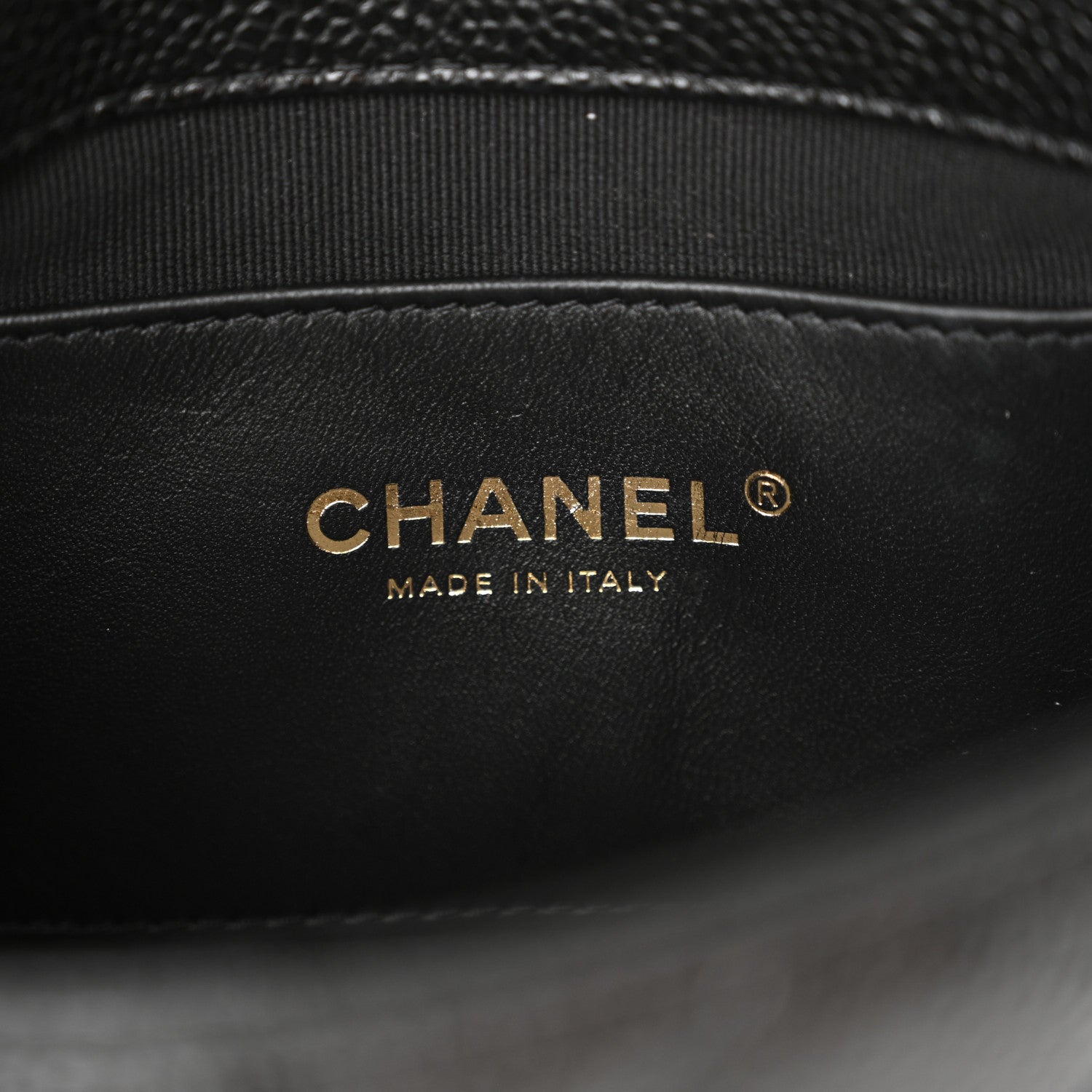 Grained Lambskin Quilted Mini Flap Black