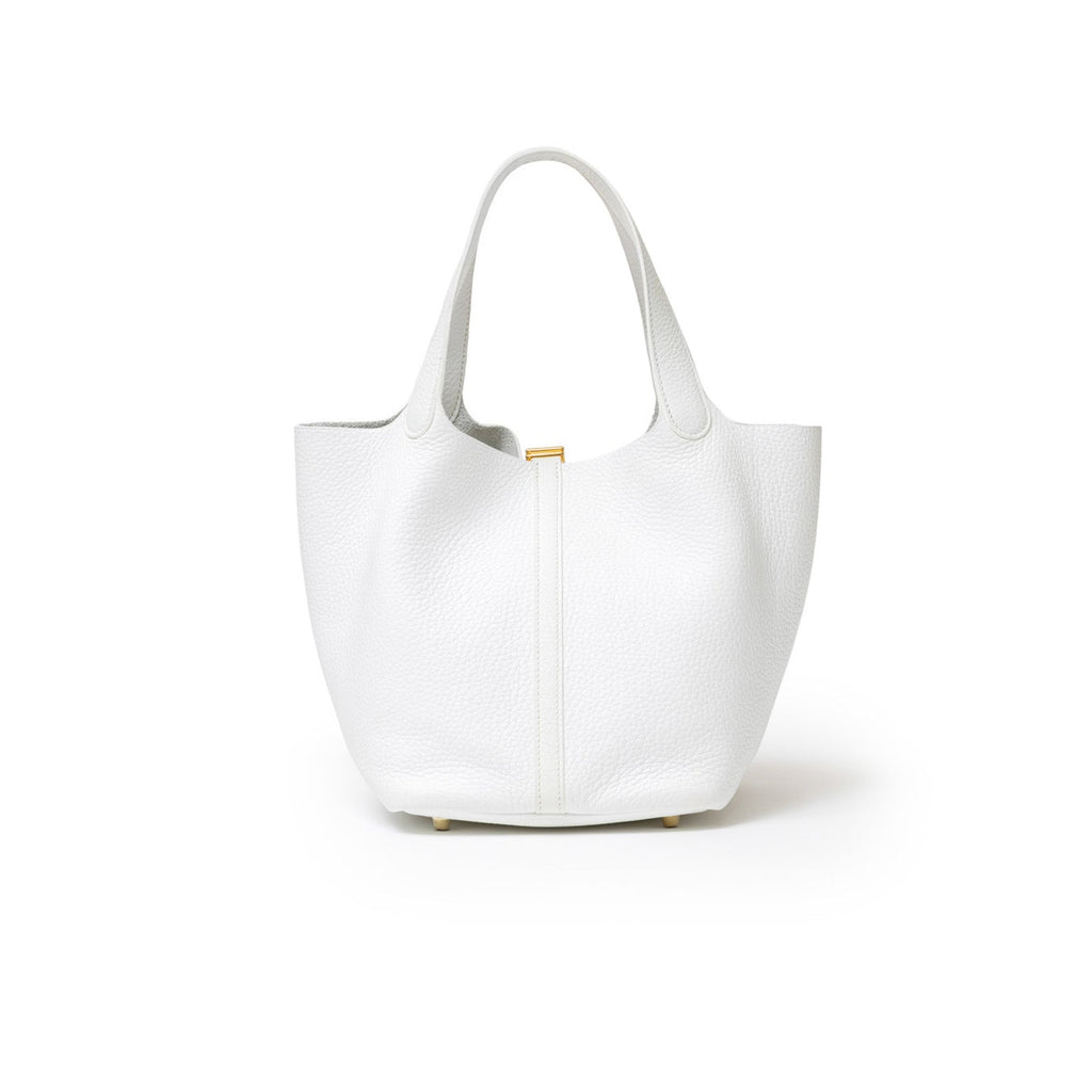 Hermès Picotin 22 New White Clemence Leather Hardware