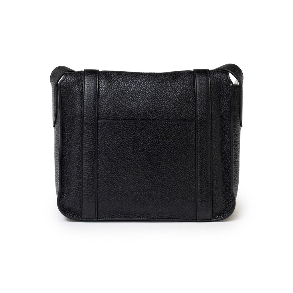 Hermès Steve Caporal Messenger 28 Black Clemence Palladium Hardware