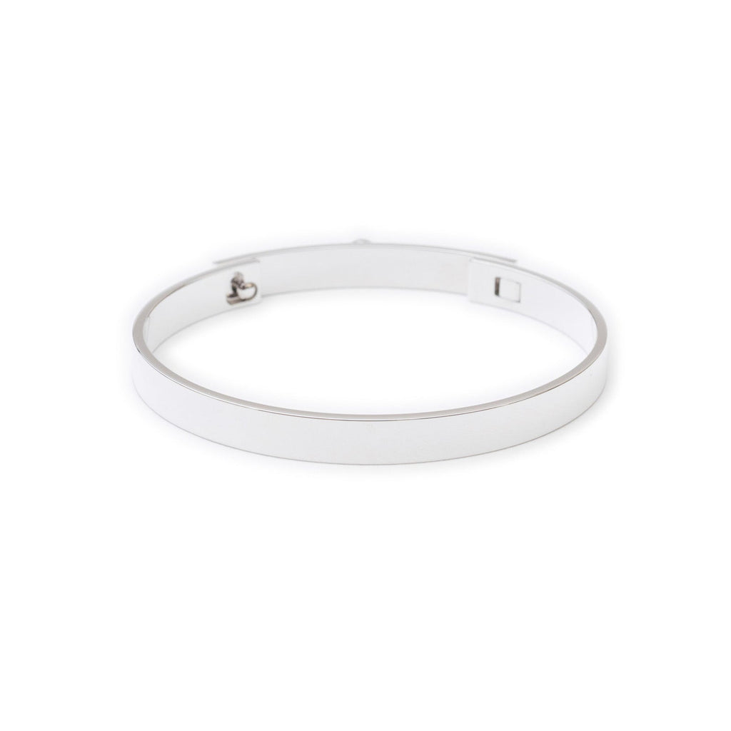 Hermès Collier De Chien Diamond Bracelet Small Model White Gold Au750