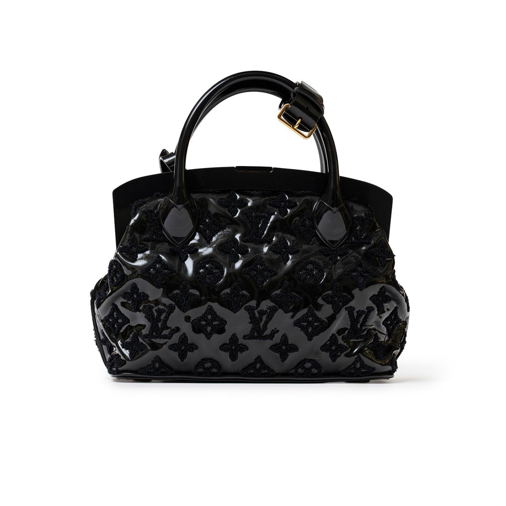 Louis Vuitton Fascination Lockit BB Black Patent Lambskin Gold Hardware
