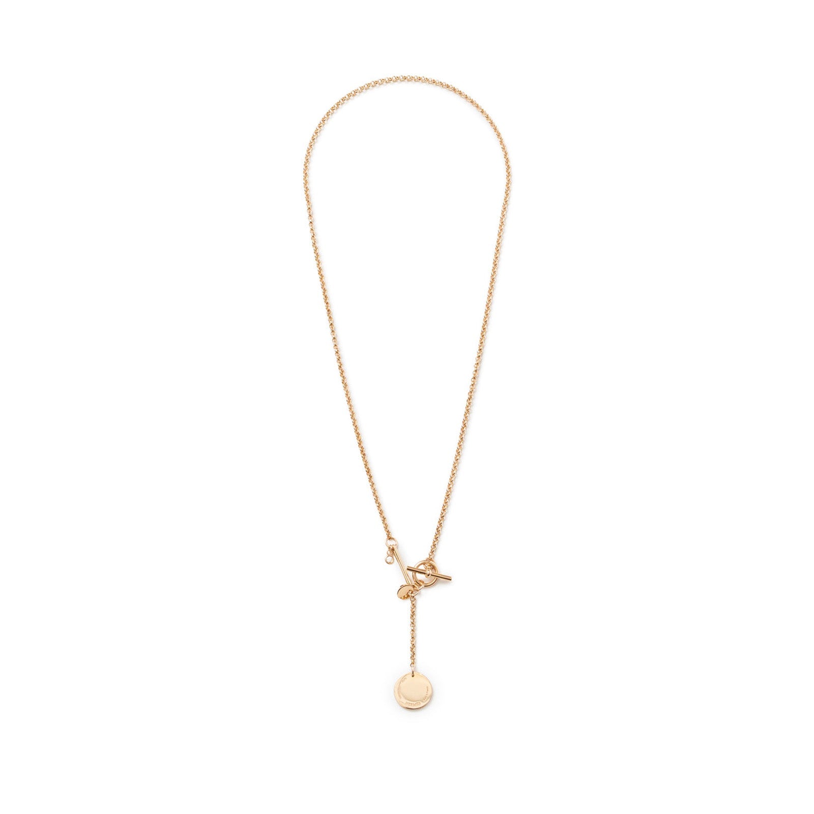 Hermès Ex-Libris Diamond Pendant Necklace Small model Rose Gold Au750