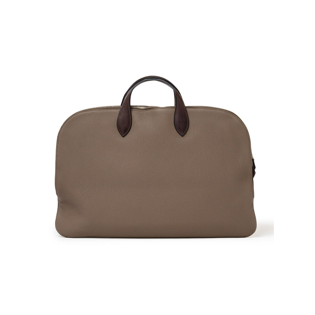 Hermès Victoria Business Bag Etoupe Togo/Toile