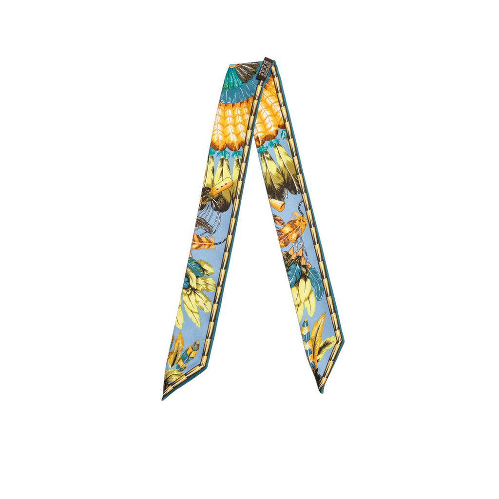 Hermès Twilly Dance Pacific Blue/Jaune/Gold