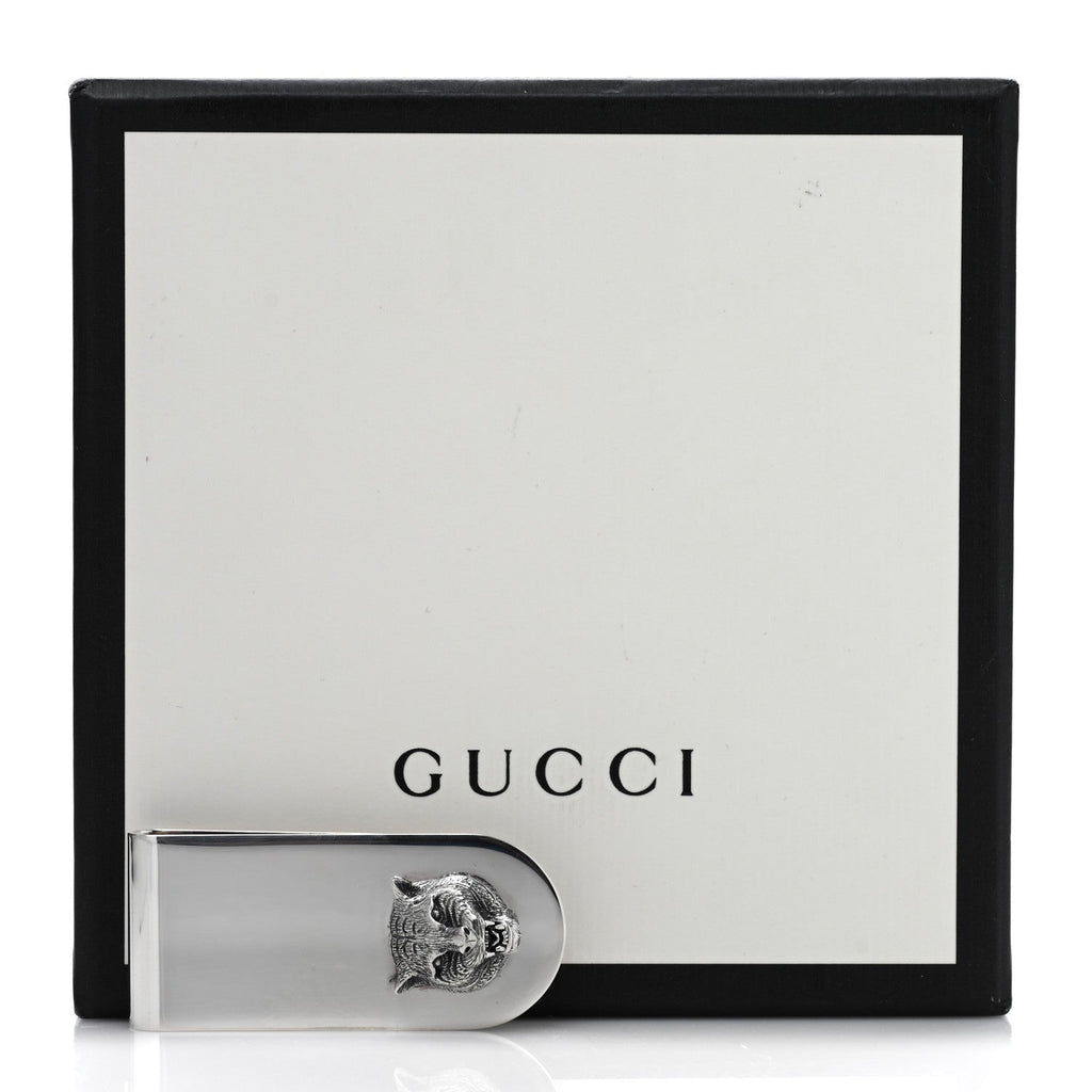 Sterling Silver Tiger Head Money Clip