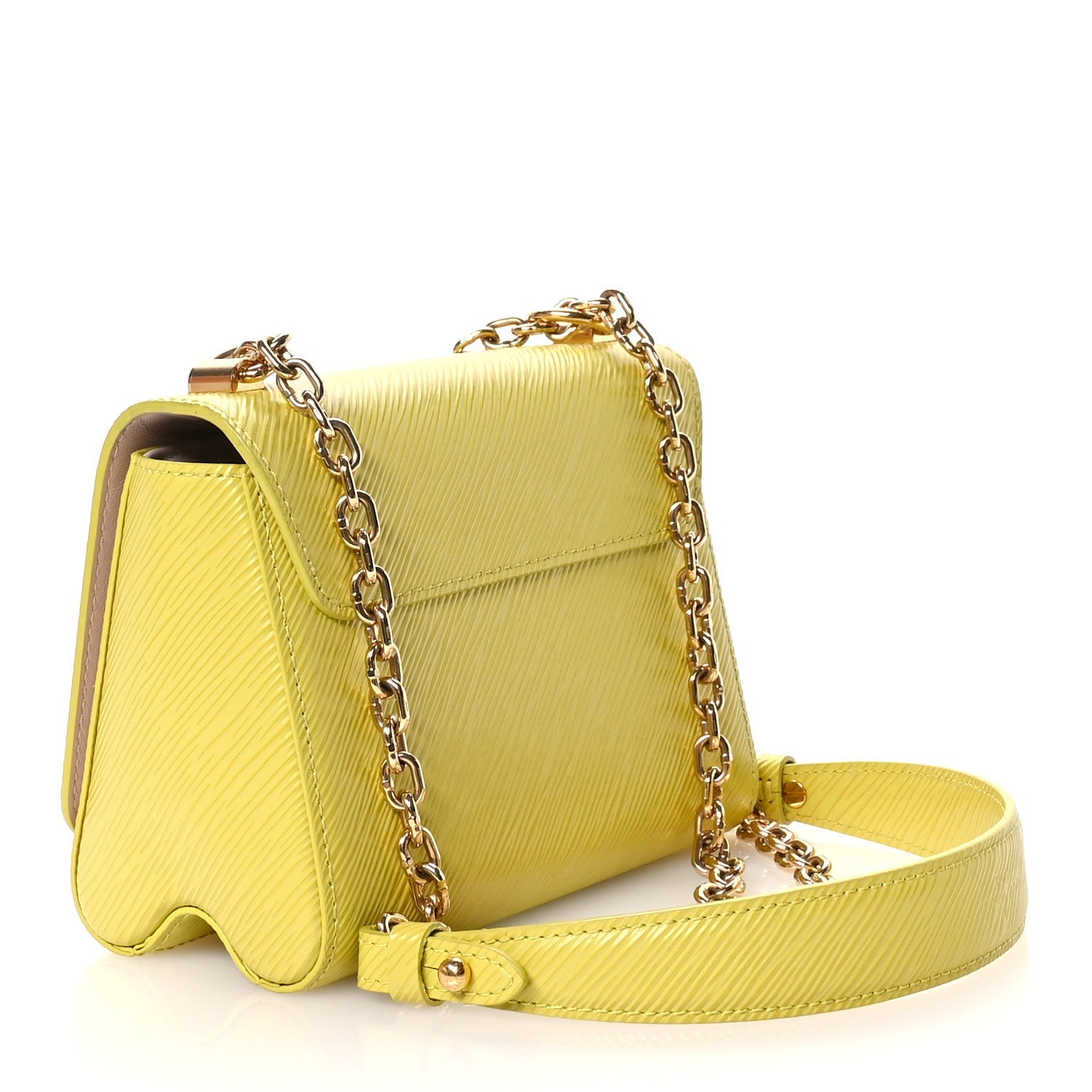 Epi Twist Shoulder Bag PM Citron Yellow