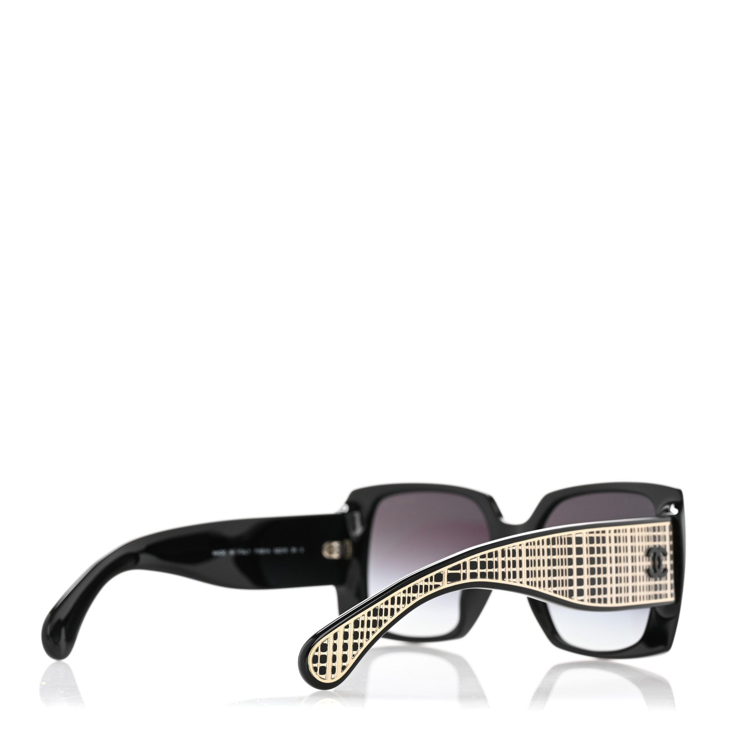 Acetate Rectangle Sunglasses 71551A Black
