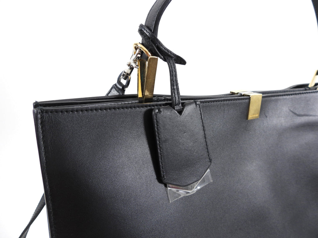 Balenciaga Le Dix Black Leather Large Tote Bag