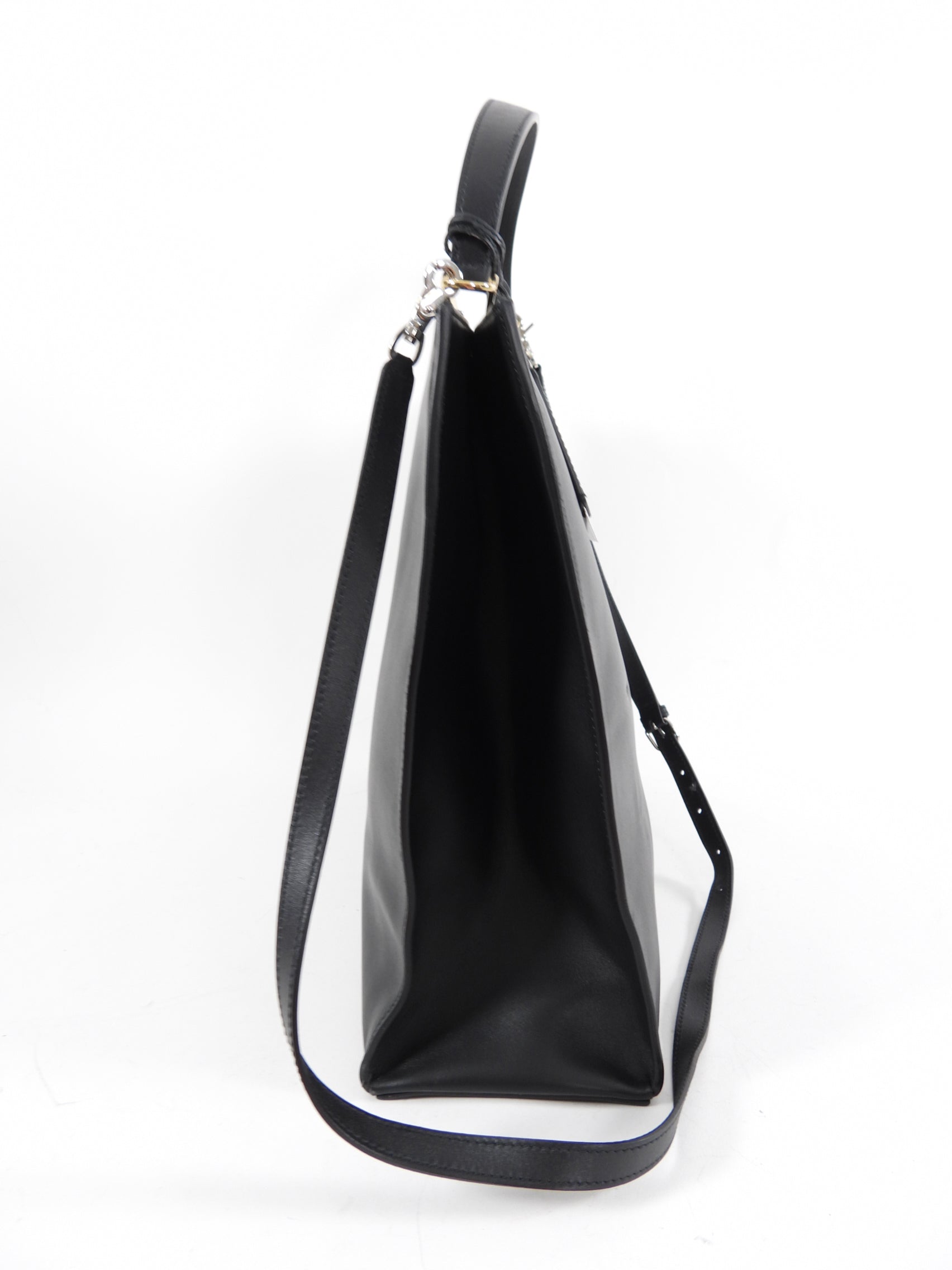 Balenciaga Le Dix Black Leather Large Tote Bag
