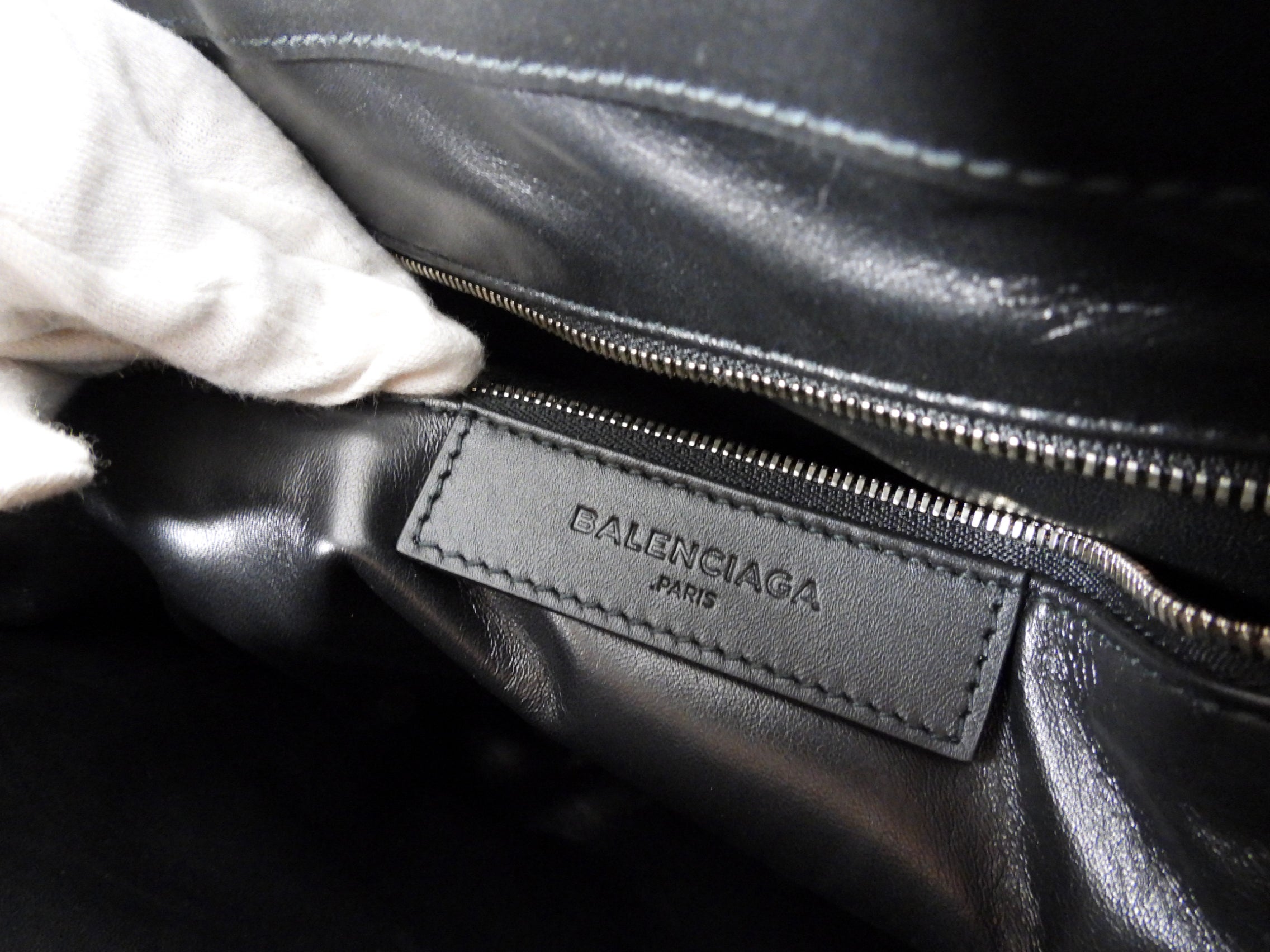 Balenciaga Le Dix Black Leather Large Tote Bag