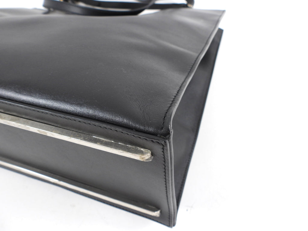 Balenciaga Le Dix Black Leather Large Tote Bag