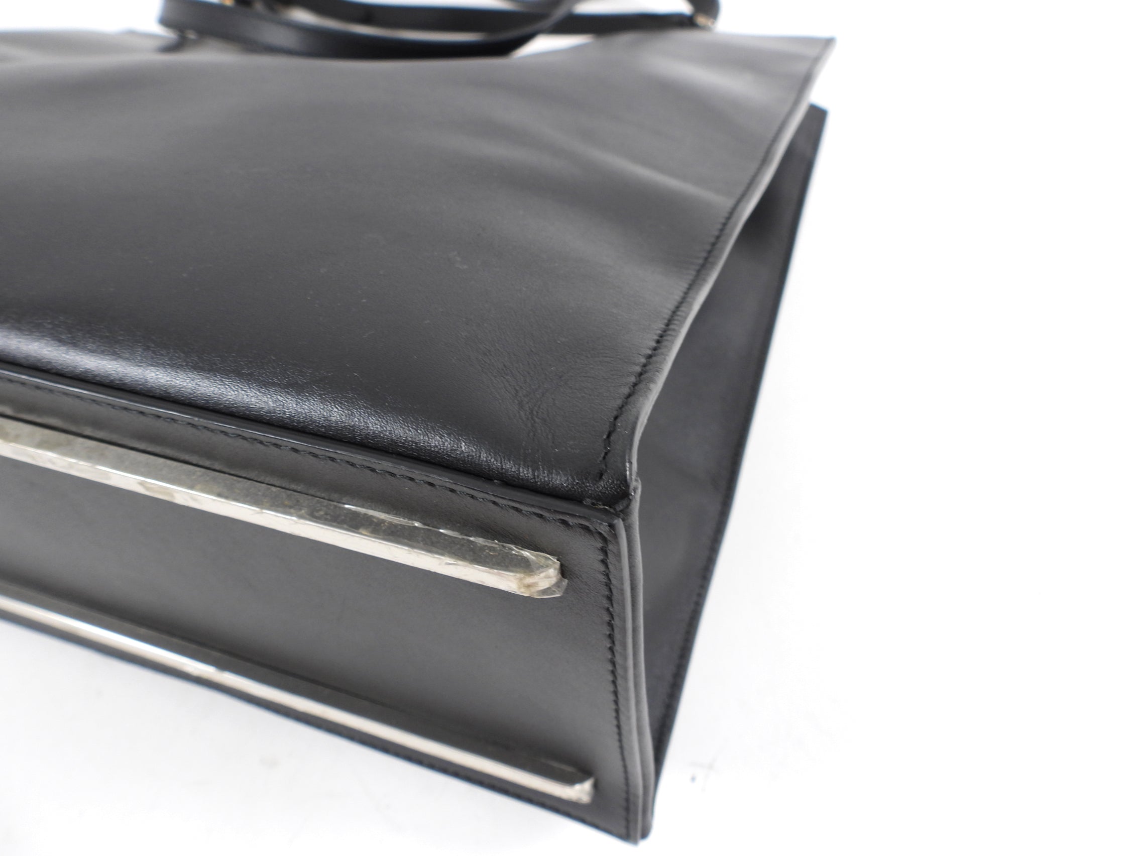 Balenciaga Le Dix Black Leather Large Tote Bag