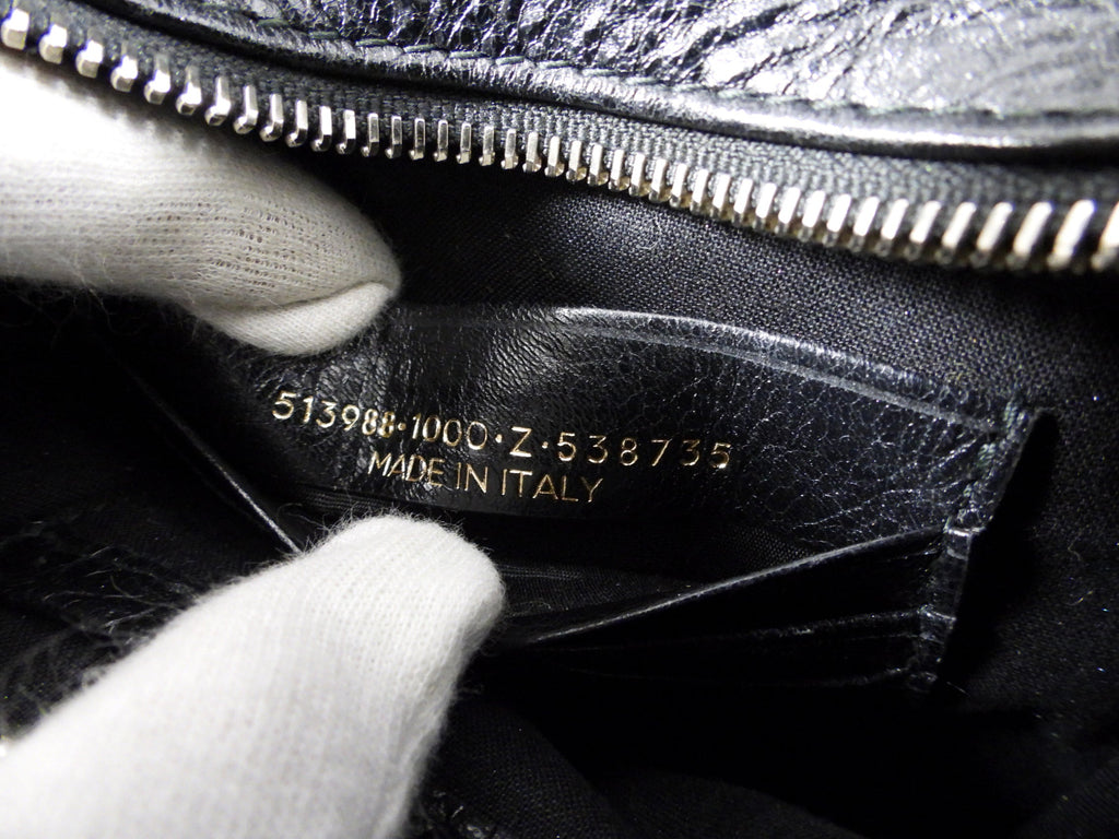 Balenciaga Black XXS Bazar Crossbody Tote Bag