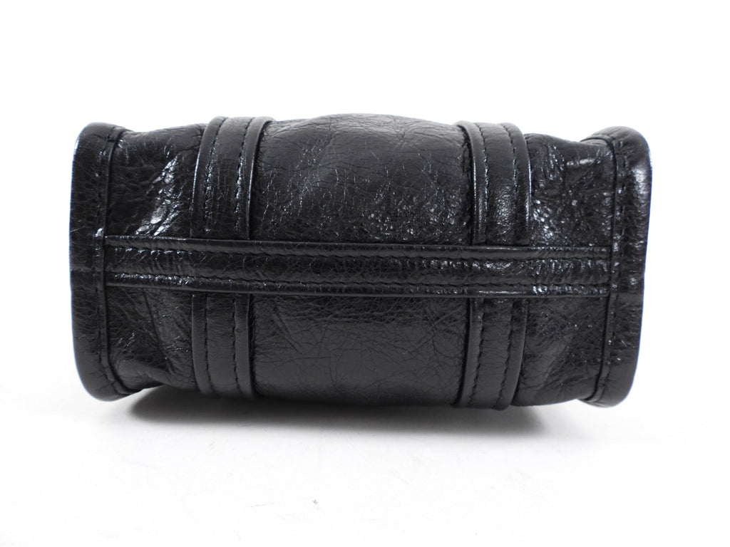 Balenciaga Black XXS Bazar Crossbody Tote Bag