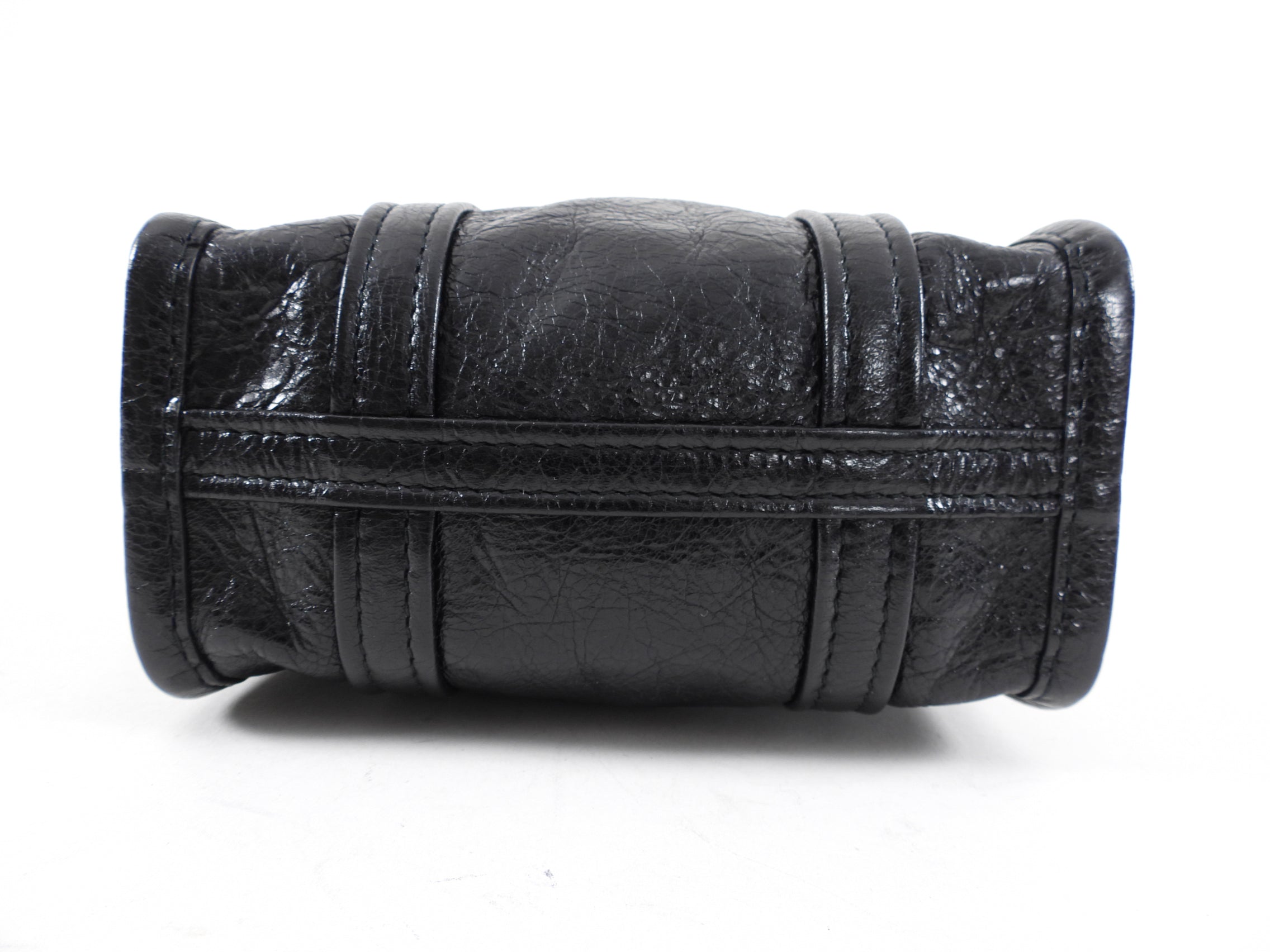 Balenciaga Black XXS Bazar Crossbody Tote Bag