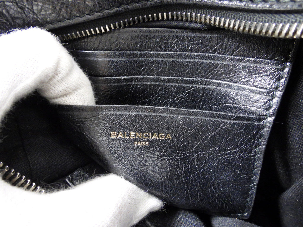 Balenciaga Black XXS Bazar Crossbody Tote Bag
