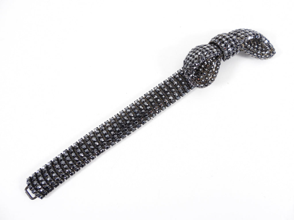 Balenciaga Editions Winter 1967 Rhinestone Bow Bracelet