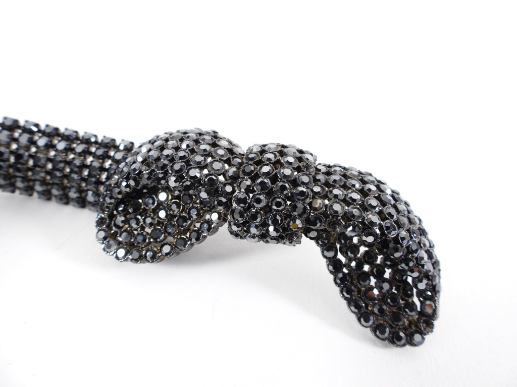 Balenciaga Editions Winter 1967 Rhinestone Bow Bracelet