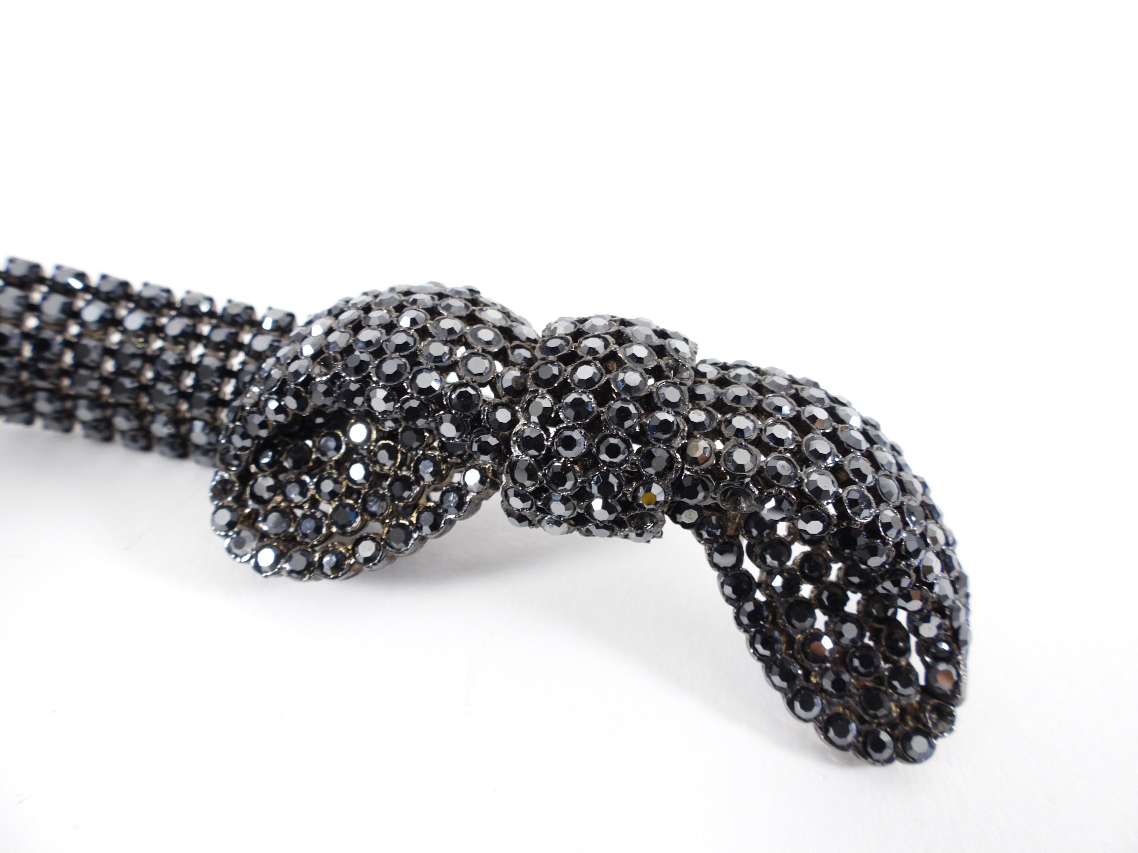 Balenciaga Editions Winter 1967 Rhinestone Bow Bracelet