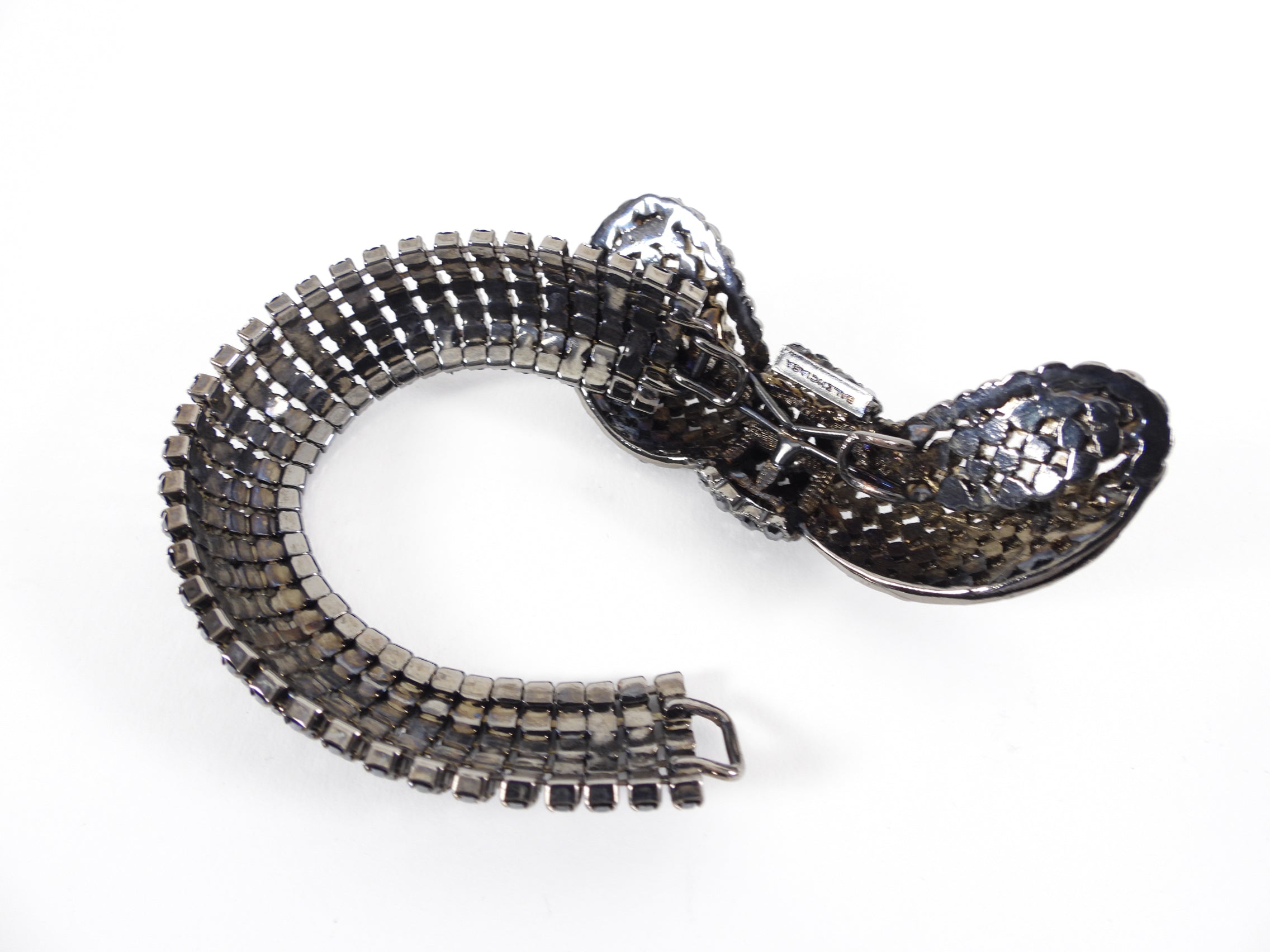 Balenciaga Editions Winter 1967 Rhinestone Bow Bracelet