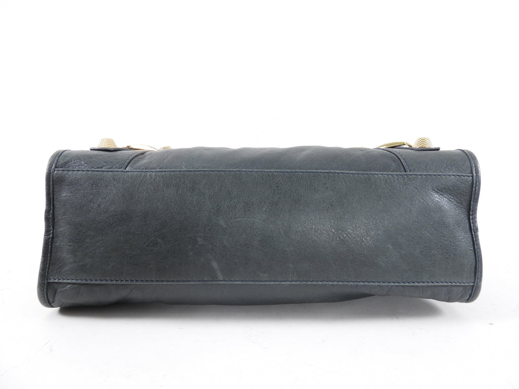 Balenciaga Anthracite Grey Giant 21 Goldtone City Bag