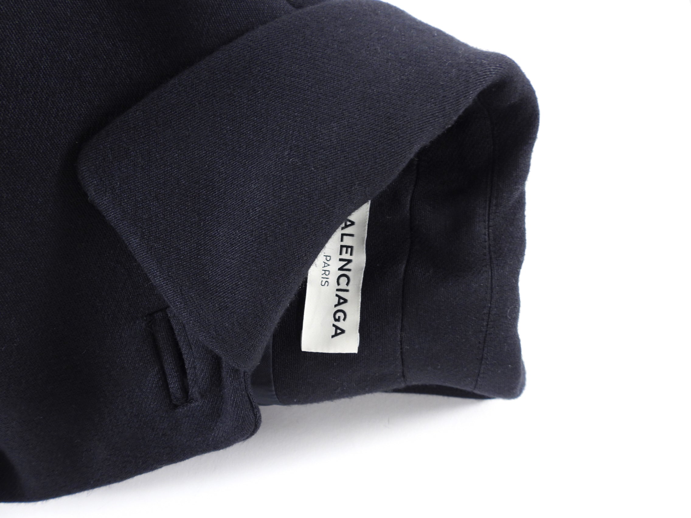 Balenciaga By Alexander Wang Pre-Fall 2015 Black Coat - S