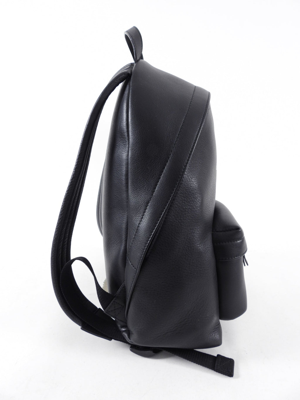 Balenciaga Everyday Black Logo Leather Small Backpack